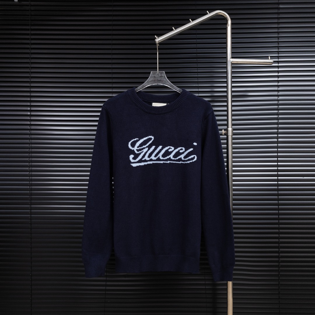 Gucci 款式：古驰GUCCI草写字母针织毛衣