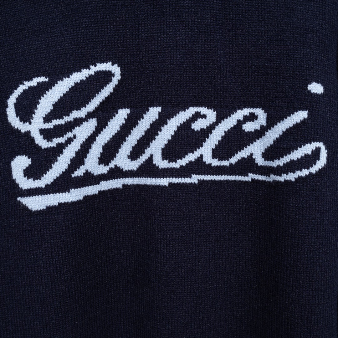 Gucci 款式：古驰GUCCI草写字母针织毛衣