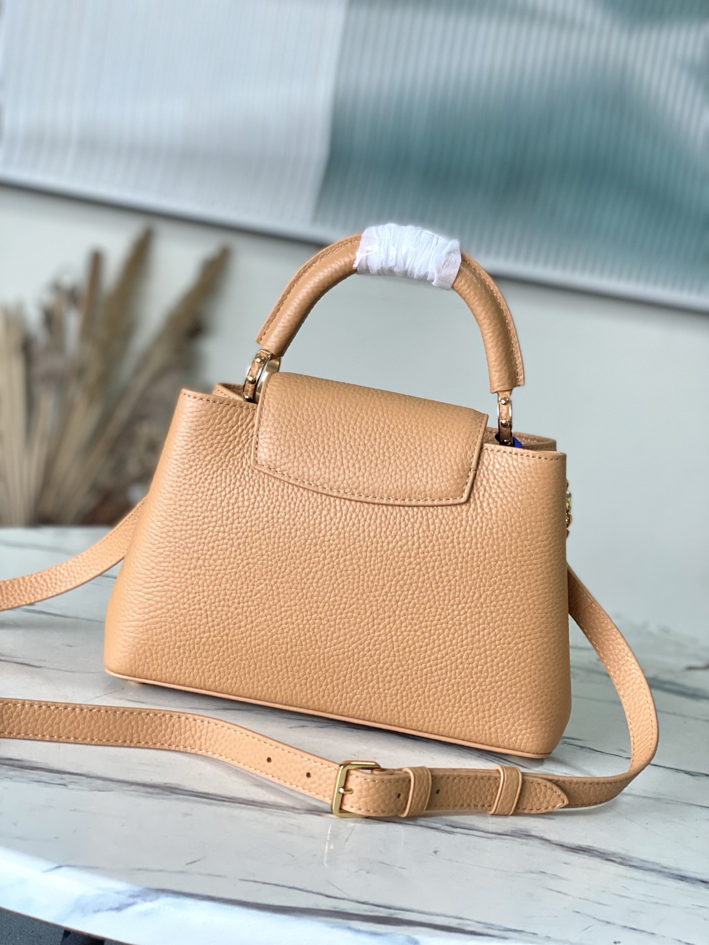 🔸特级精品🔸动态芯片🔸M28713/M48865金棕豹纹串珠款🔸本款Sunbeam系列Capucines手袋焕新尺寸设计