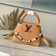 -50🔸特级精品🔸动态芯片🔸M28713/M48865金棕豹纹串珠款🔸本款Sunbeam系列Capucines手袋焕新尺 -50🔸特级精品🔸动态芯片🔸M28713/M48865金棕豹纹串珠款🔸本款Sunbeam系列Capucines手袋焕新尺
