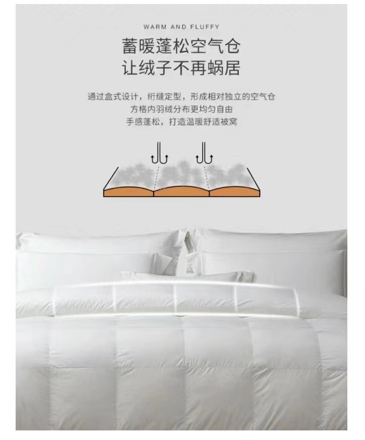 作为床上用品制造商,一直承诺:不要使用活体动物的羽毛和羽毛 2