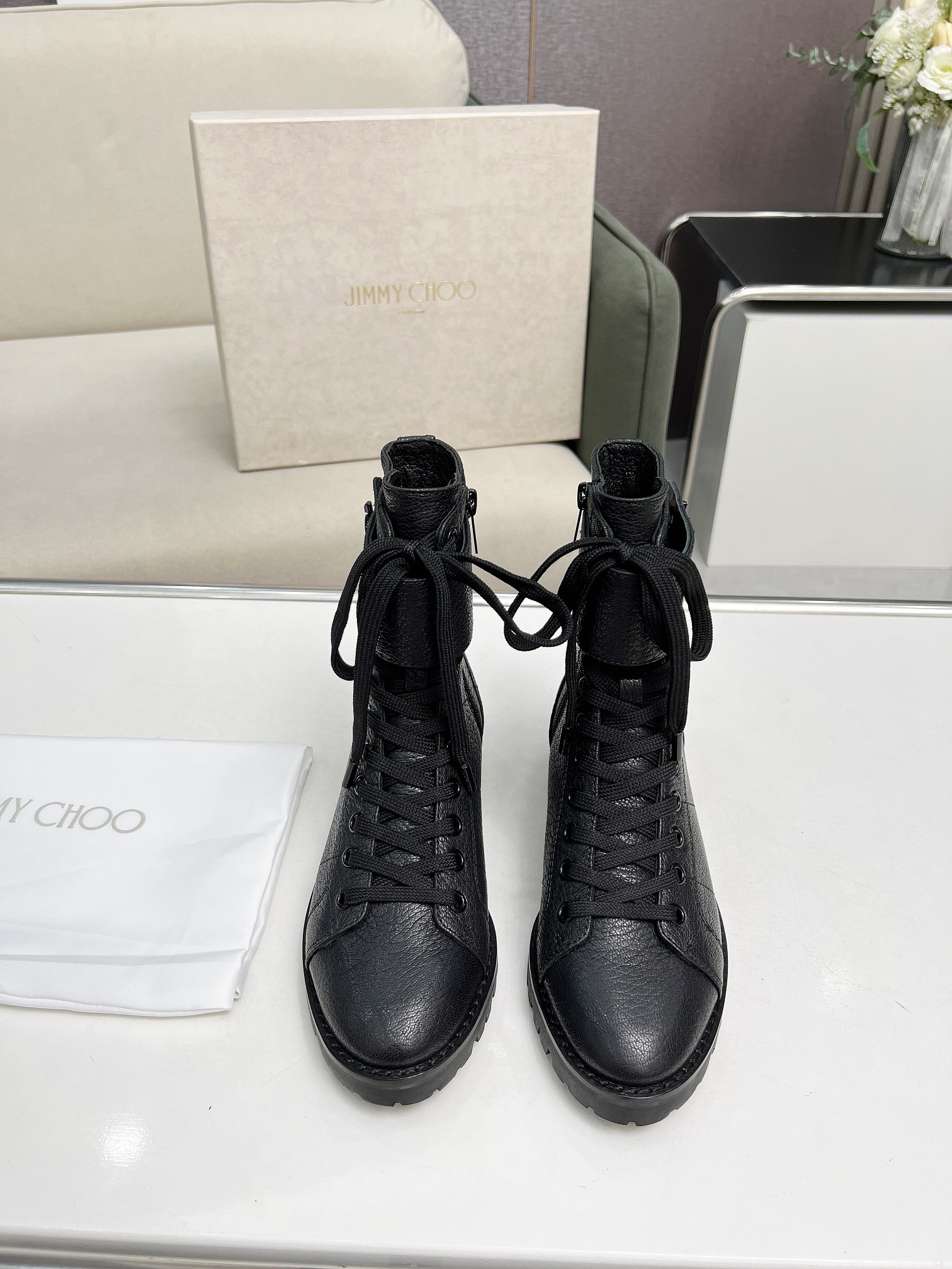 Jimmy Choo CEIRUS FLAT Calf Ankle Boots – Features, Price, and Details