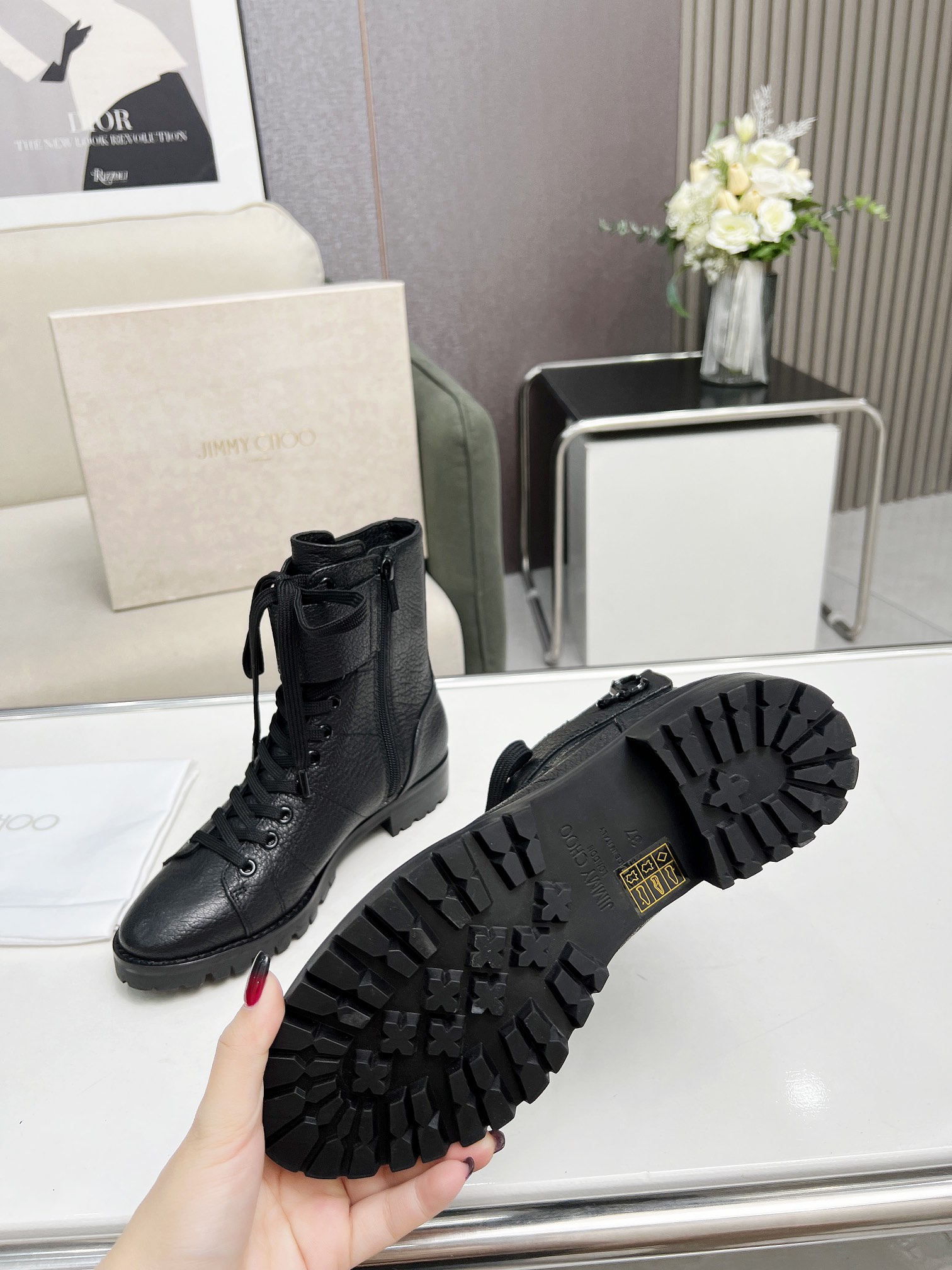 Jimmy Choo CEIRUS FLAT Calf Ankle Boots – Features, Price, and Details - 图片 9