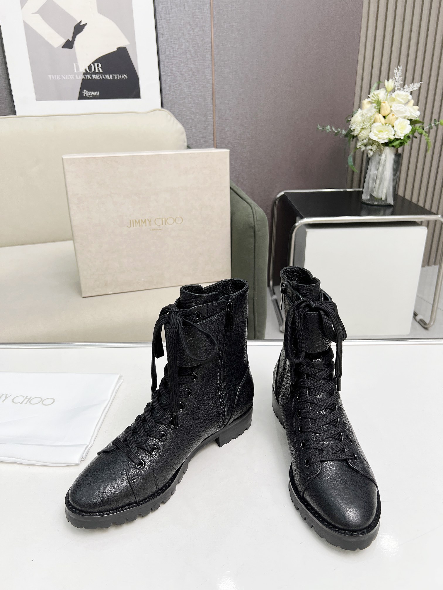 Jimmy Choo CEIRUS FLAT Calf Ankle Boots – Features, Price, and Details - 图片 3