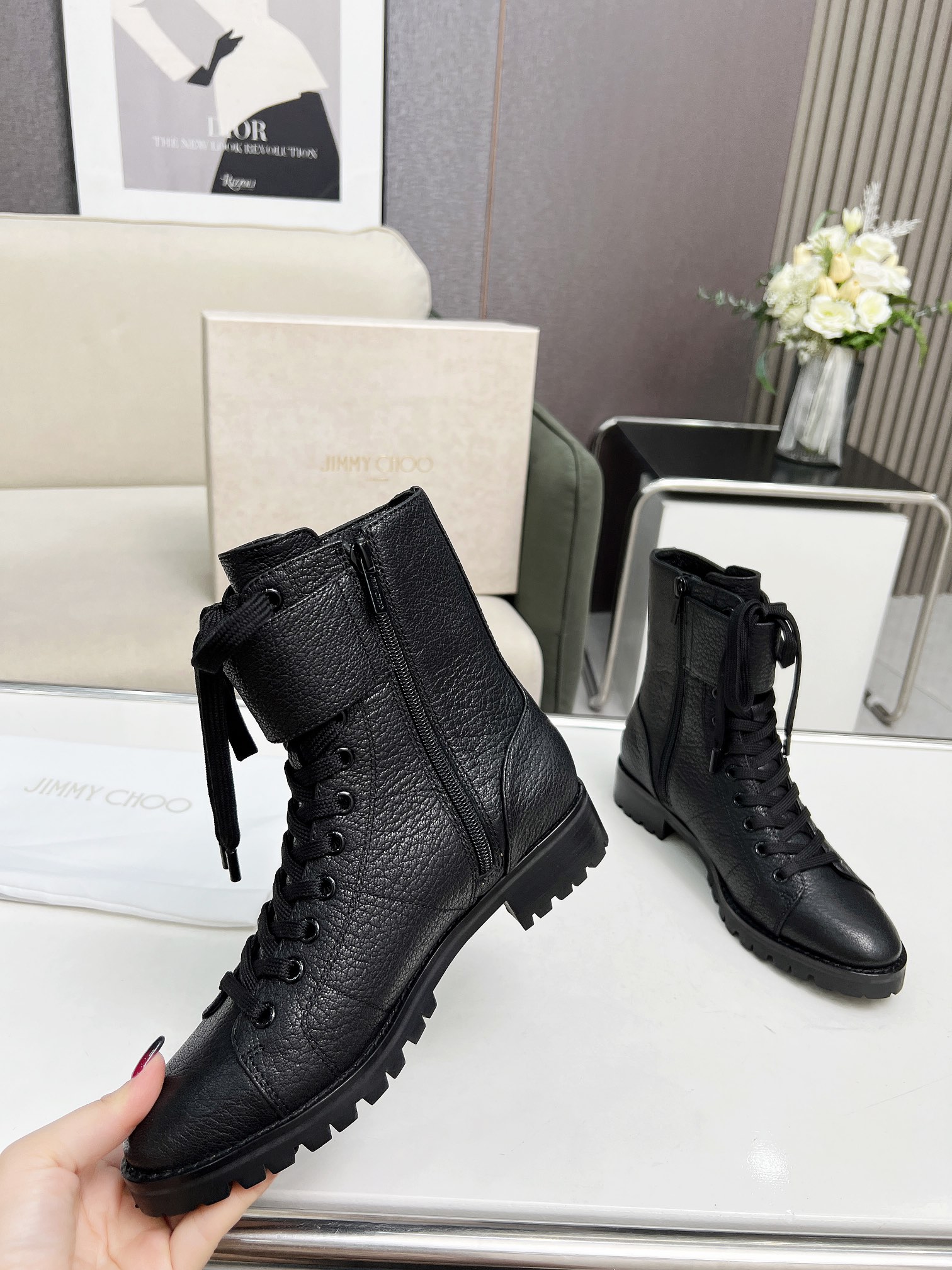 Jimmy Choo CEIRUS FLAT Calf Ankle Boots – Features, Price, and Details - 图片 7