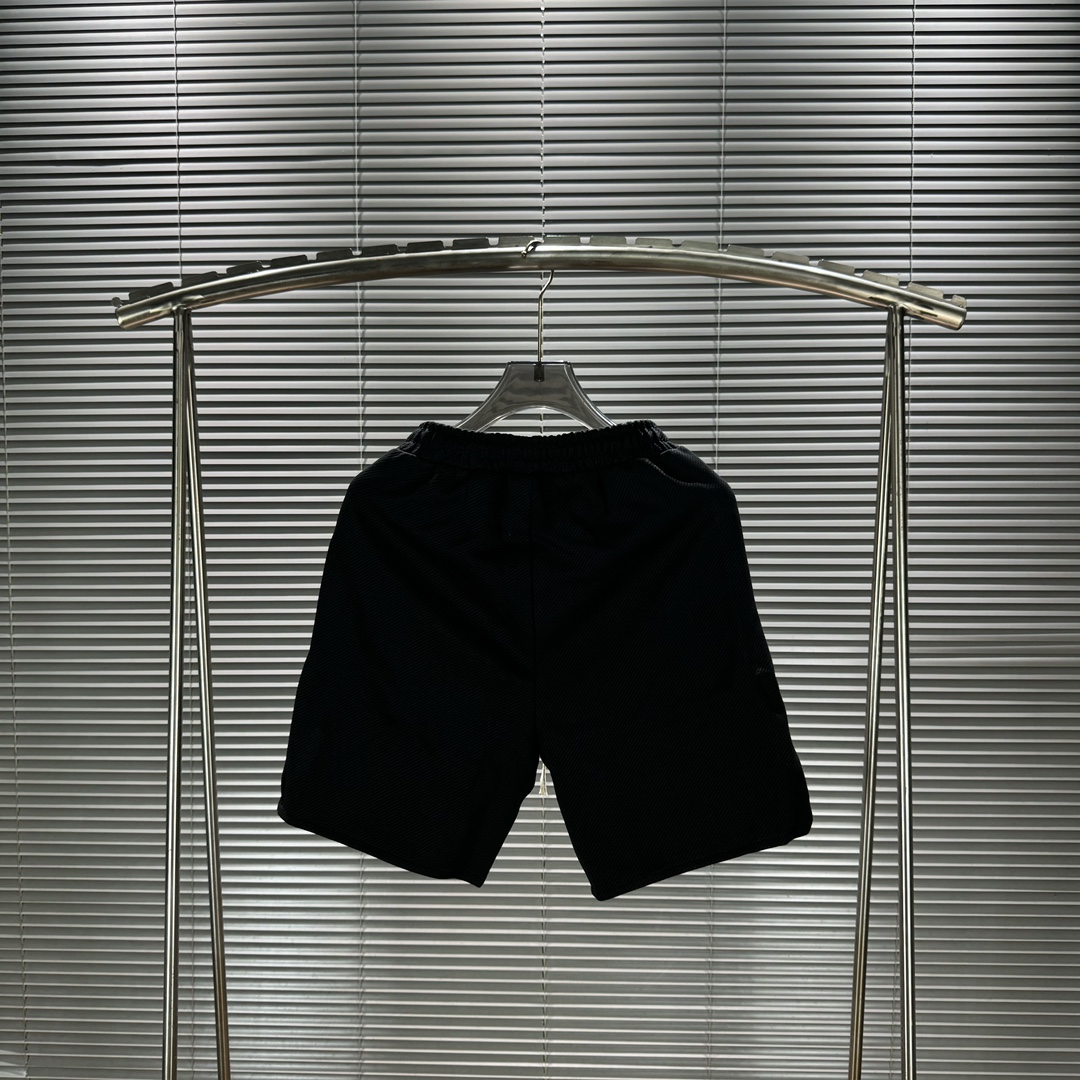 CDA#K160 Stussy Summer Black Cotton Pants with Embroidered Logo, Unisex, Various Sizes - 图片 3