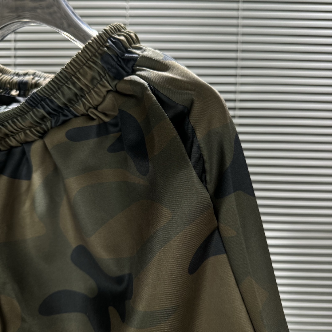 Stussy 24ss Green Shorts: Air-Covered Fabric, Digital Prints, Embroidered Logo, Various Sizes - 图片 5