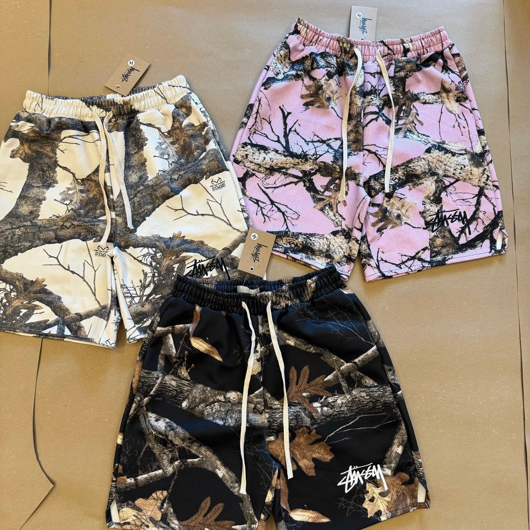 Stussy 24ss Black Pink Summer Vacation Series Cotton T-shirt with Digital Printing - 图片 2
