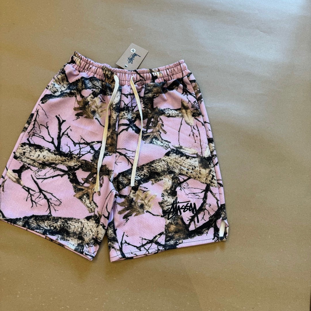 Stussy 24ss Black Pink Summer Vacation Series Cotton T-shirt with Digital Printing - 图片 4