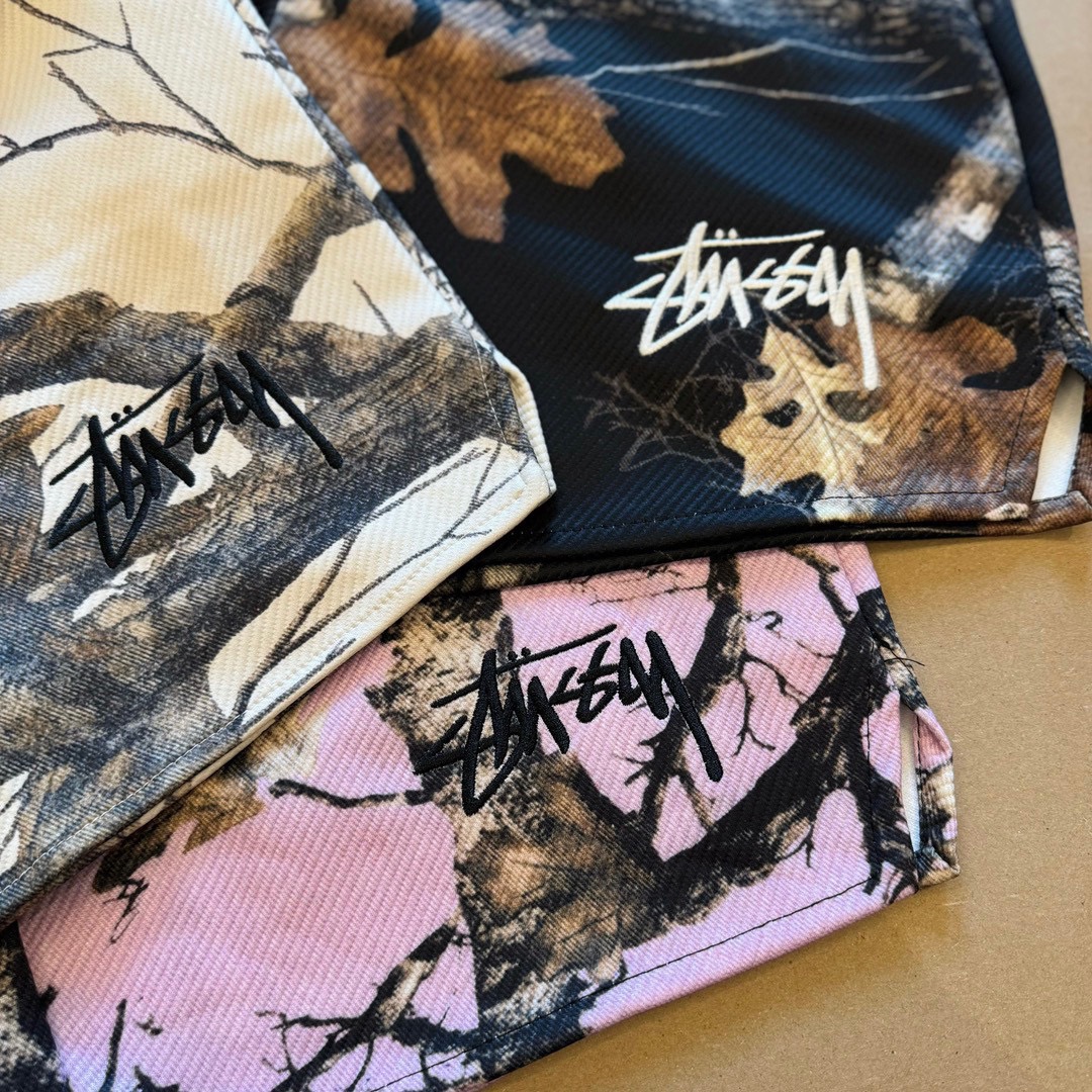Stussy 24ss Black Pink Summer Vacation Series Cotton T-shirt with Digital Printing - 图片 6
