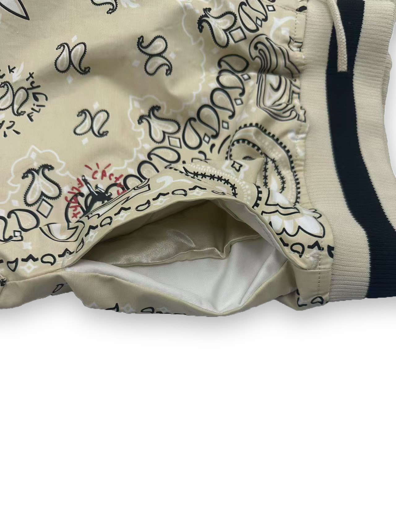 Jordan x Travis Scott Cashew Nut Style Sports Shorts Infograph: Sizing and Features - 图片 4
