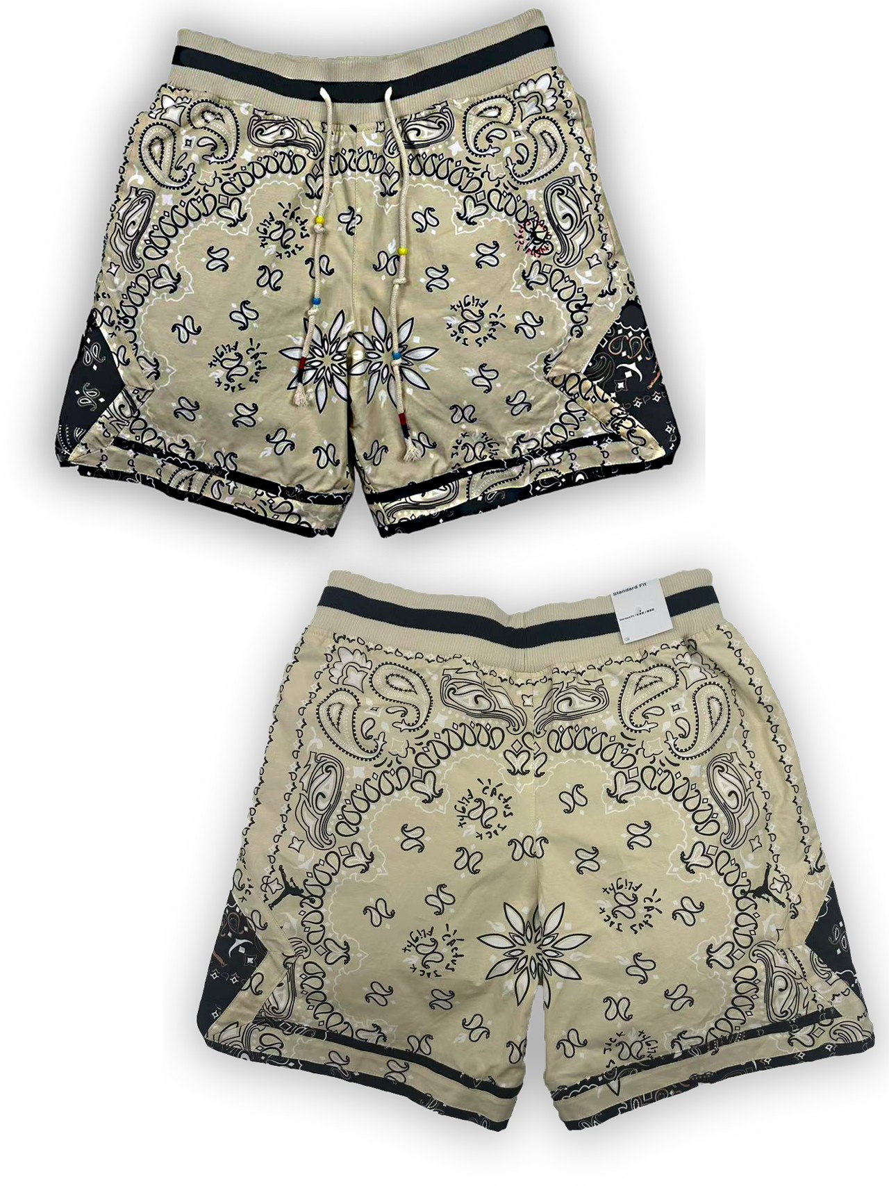 Jordan x Travis Scott Cashew Nut Style Sports Shorts Infograph: Sizing and Features