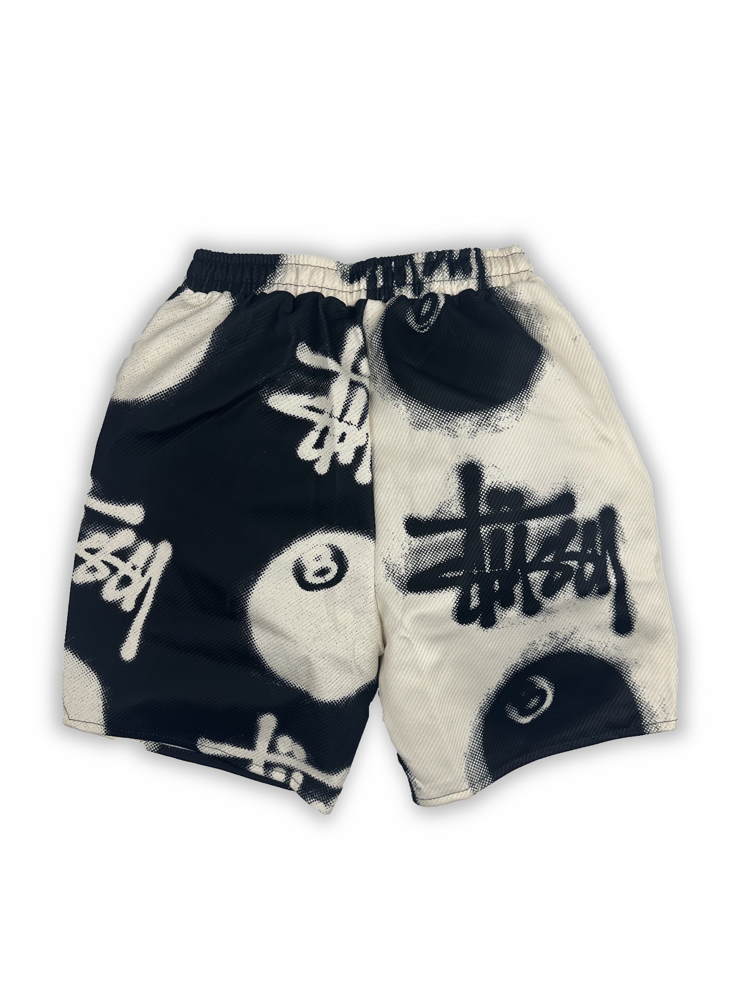Stussy 2024ss American Shorts: Classic Design, High Quality, Black & White Colors - 图片 3