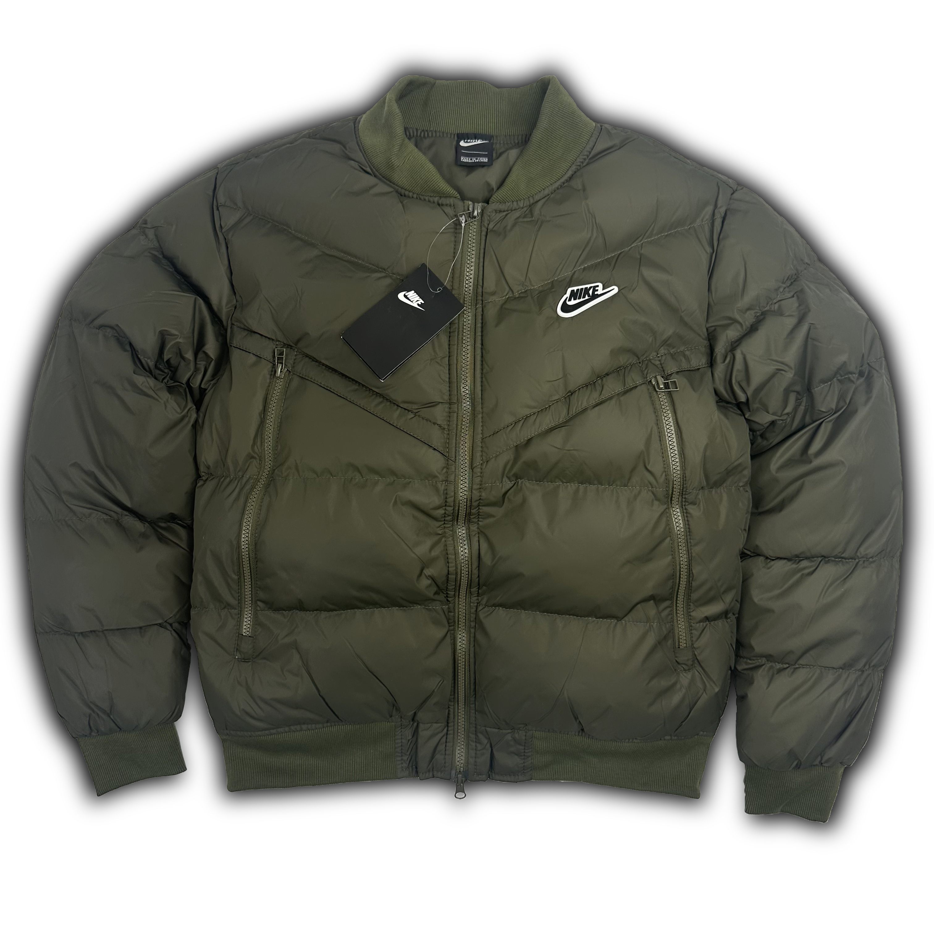 Nike’s Winter Baseball Flight Jacket in Black and Green, Perfect Quality Heat. - 图片 3