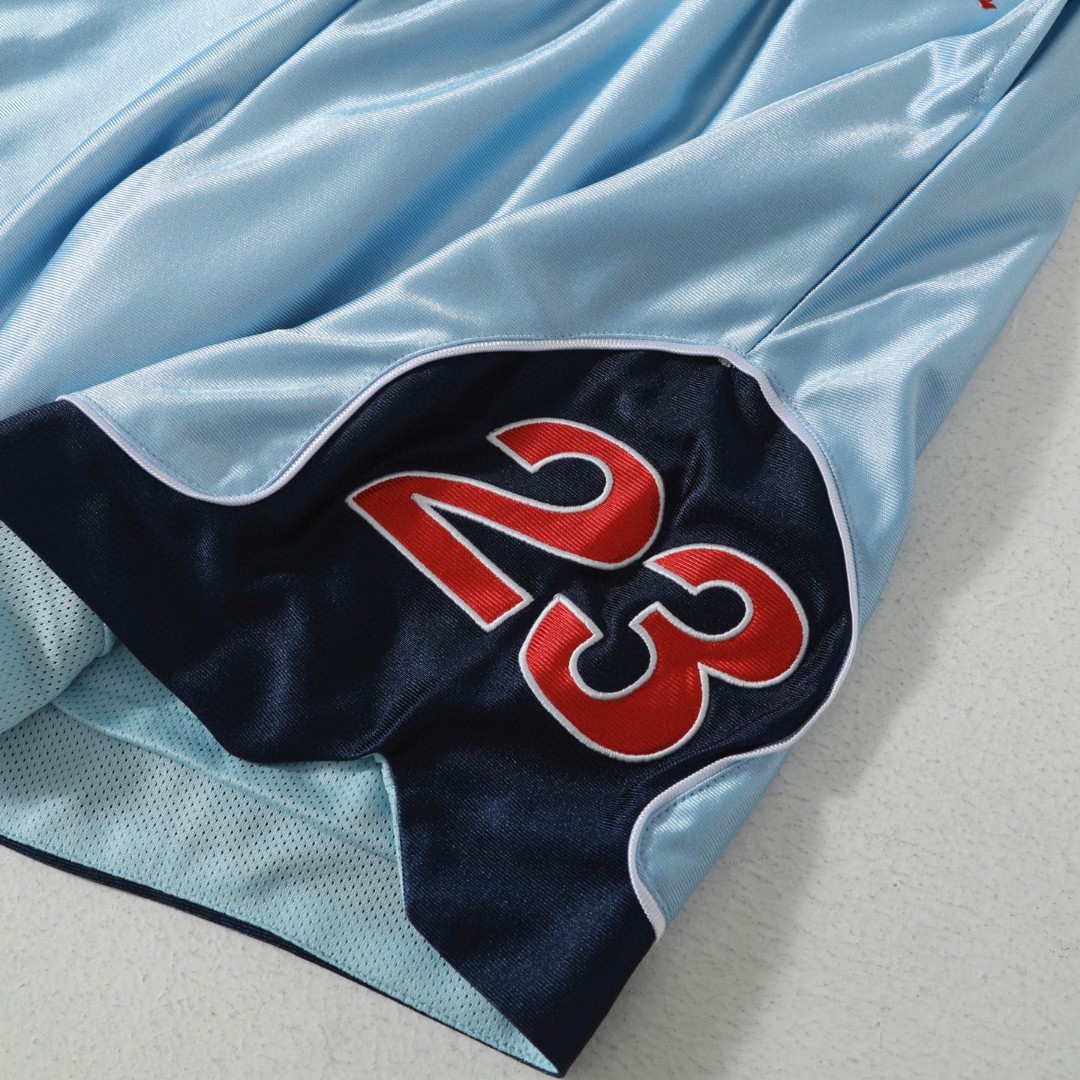 “Supreme x AJ Jordan Custom Silk Basketball Suit with High-Quality Embroidery” - 图片 9