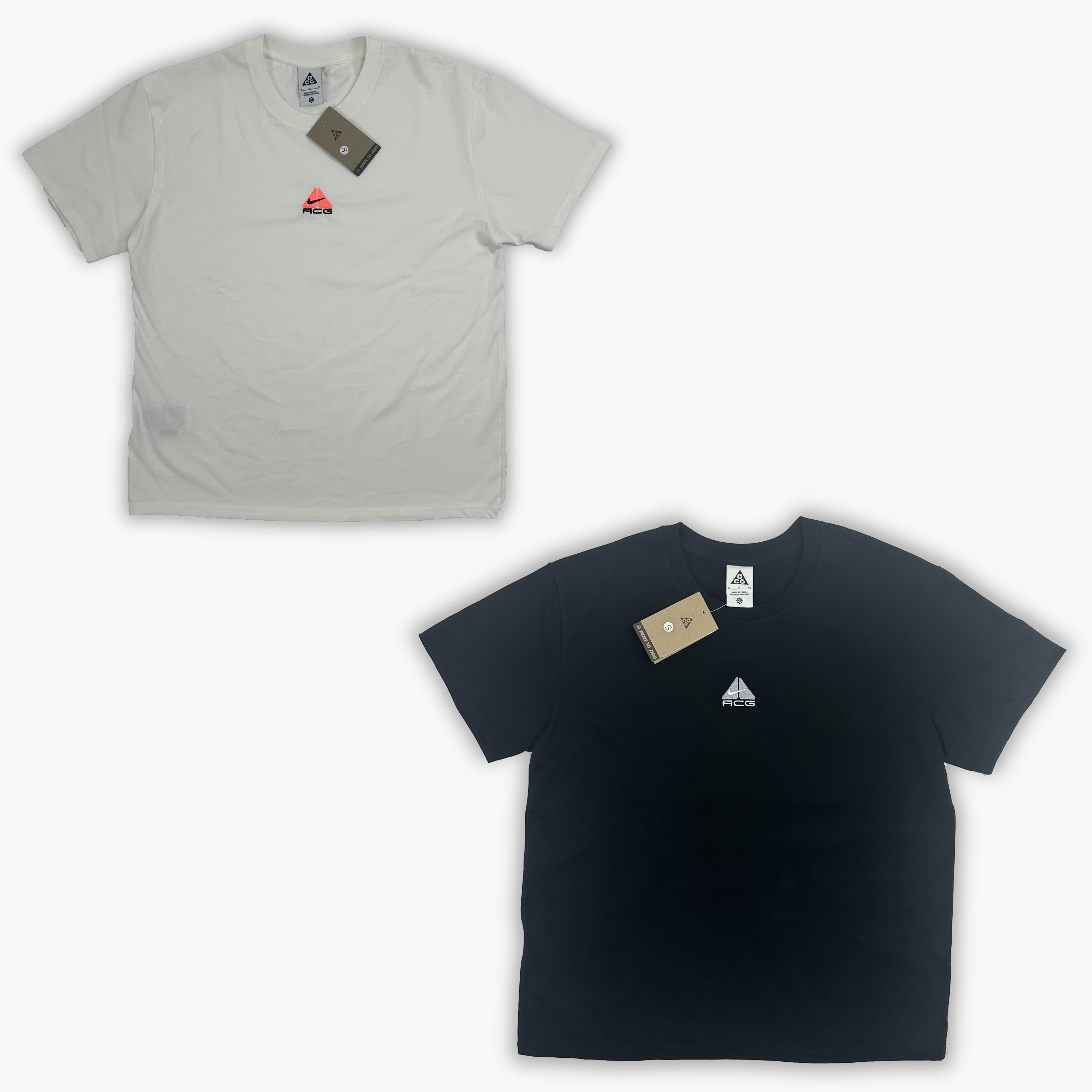 Nike ACG Short Sleeves: Logo Embroidery, Unisex, 100% Polyester-Cotton, Various Sizes & Colors - 图片 2