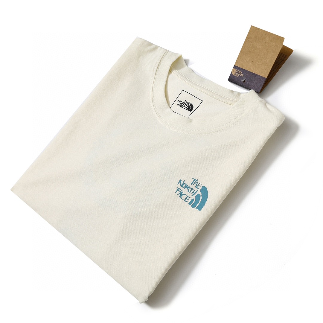 “204 CDA#4011 White Rice Cotton T-shirt by The North Face” - 图片 4