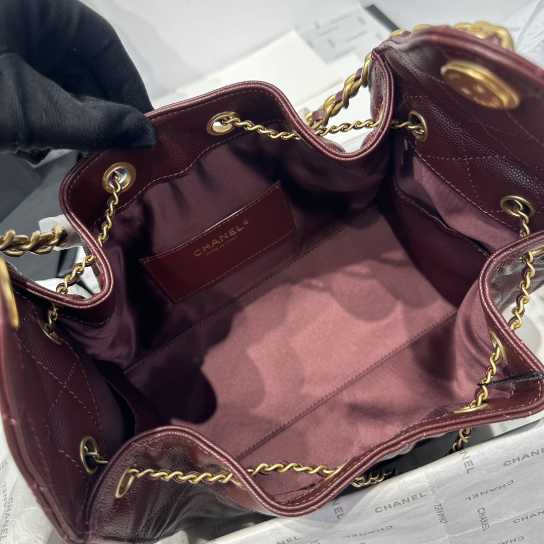 Chanel Hobo Bucket Bag with Quilted Design and Gold Chain - AS5293 9 i1749974723 1753 3