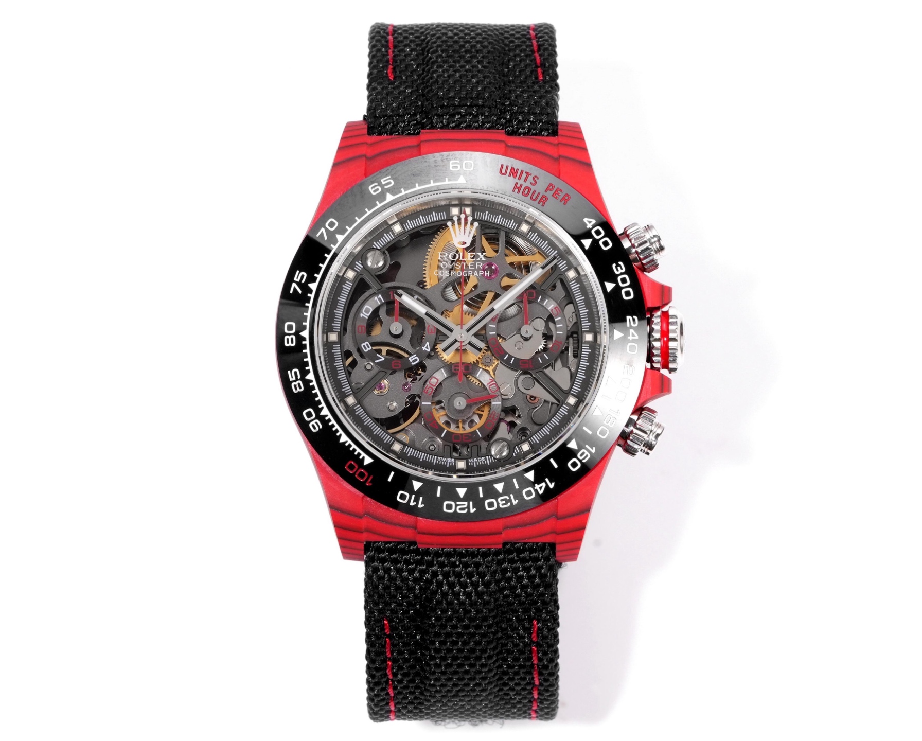 NO:641155,Red Devils TW Factory ROLEX Rolex HB1 produced by TW  The carbon fiber customized version of the Cosmochronograph Daytona series, the watch is not only light to wear, but also hard in appearance. Each watch has a unique carbon fiber pattern material. [Case] The watch size 40X12.4 matches the original. The Tw factory has the strength to cast the unique style of carbon fiber Rolex. It is exclusively done in the market, the entire case, including the ring  The bottom cover is made of high-composite carbon fiber and super luminous powder. The details are hand-chamfered and polished. The texture is extraordinary. [Strap Buckle] The strap is made of artificial fiber woven straps, which is breathable, comfortable and soft in texture. [Movement] Using the latest accurate and mature Dandong 4802 movement, it perfectly realizes powerful functions and is the king of cost performance!  !  !  Luxurious and exquisite recommended men’s multifunctional mechanical watch. The best luxury recommendation for gift giving, please look for TW’s exclusive quality, rolex19860909TW 出品 红魔  TW Factory ROLEX 劳力士 HB1 宇宙计时迪通拿系列之碳纤维定制版,腕表不仅佩戴轻便,外表坚硬.且每一只腕表都拥有独一无二的碳纤花纹材质.【表壳】腕表尺寸40X12.4吻合原装.Tw工厂实力铸造碳纤维劳力士的独特风采.市场独家做到,整个壳套,圈口包括底盖均采用高复合碳纤维和超强夜光粉所打造.细节之处更是经过手工倒角抛光所制.质感非凡.【表带扣】表带采用人工纤维编织带所制,透气舒适,质地柔软.【机芯】采用最新精准而丹东成熟4802机芯,完美实现强大功能,性价比之王！！！奢华精致推荐男士多功能机械腕表 送礼最佳奢华推荐请认准TW独家品质,,rolex,Watch