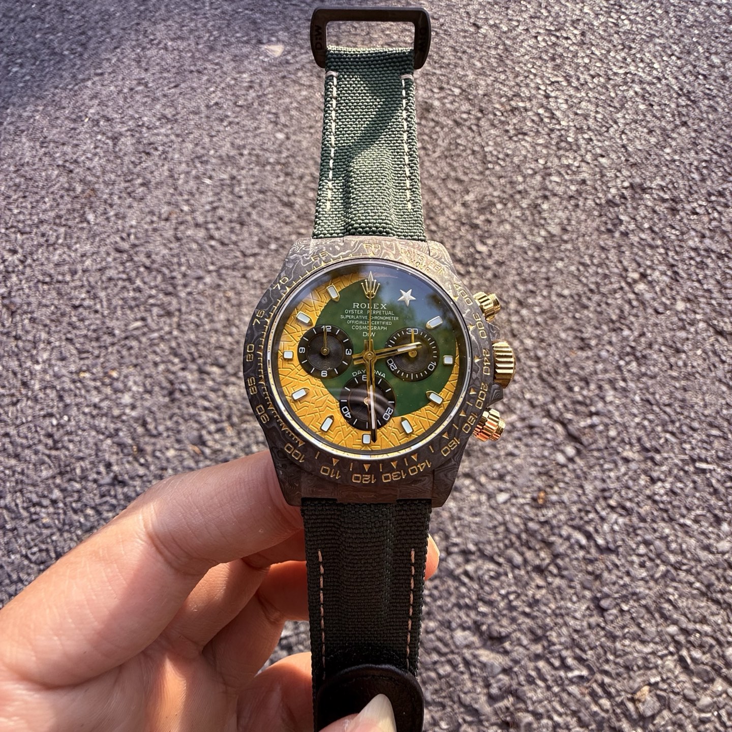 Rolex Cosmograph Daytona green-gold dial 40mm Men's Automatic