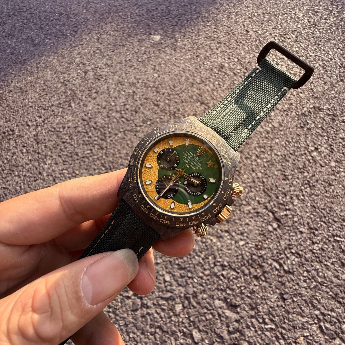 Rolex Cosmograph Daytona green-gold dial 40mm Men's Automatic