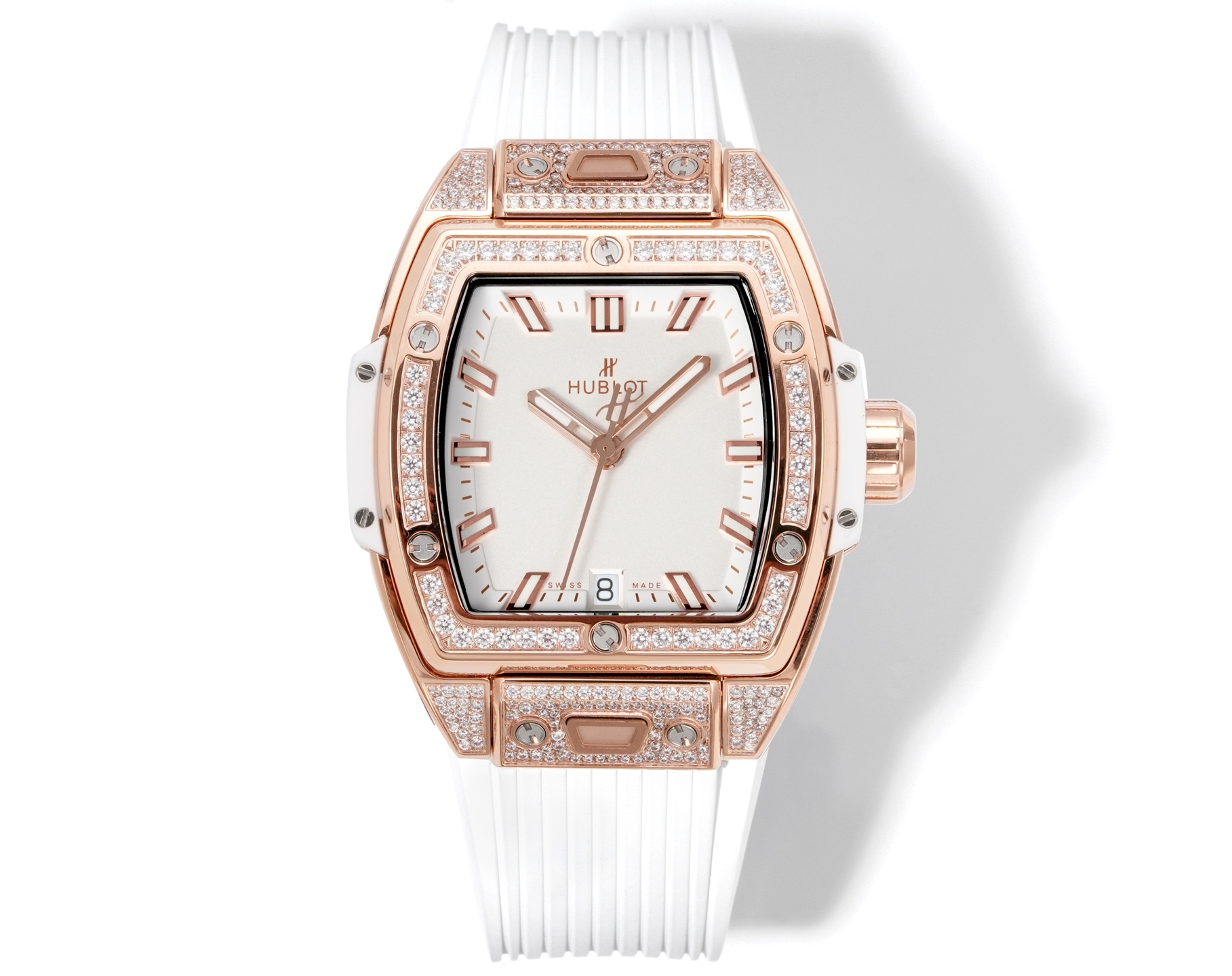 NO:728360,MS Factory Hublot BIG BANG Soul Big Bang, diamond-set watch, with a diameter of 39MM, the style of the whole watch is fashionable and exquisite, with a highly recognizable barrel-shaped design. The strap is equipped with a one-click quick release function, which gives it more connotation and beauty. The watch uses Japanese Miyota ultra-stable movement to Hub1122 movement, and can be worn by both men and women!  Welcome to taste!  !  !  ,19860909MS Factory 宇舶BIG BANG 灵魂大爆炸、镶钻腕表,表径39MM,整表的风格时尚精致感拉满,辨识度极高的酒桶型设计,表带配有可一键快速拆功能,赋予了更多内涵与美感,腕表采用日本Miyota超稳定机芯改Hub1122机芯,男女皆可佩戴！欢迎品鉴！！！,,Watch