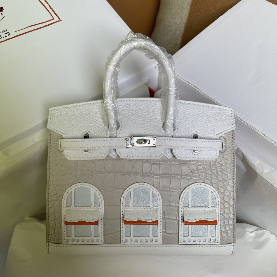 Hermes Birkin Borse Borsette Vendite online
 Bianco Hardware argento