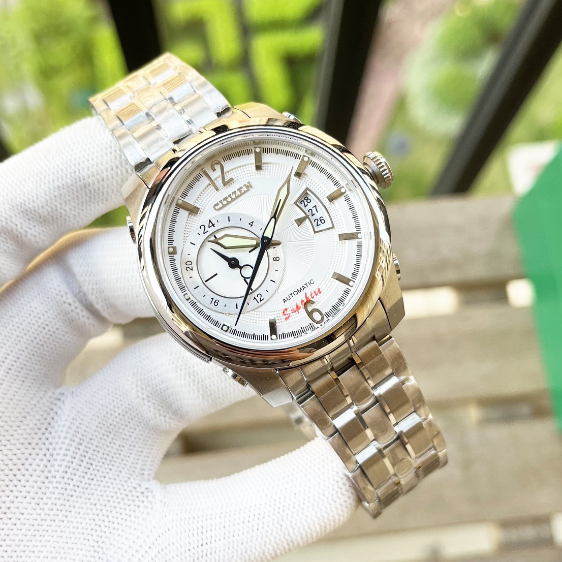 “West Iron City NP6300 Series: Men’s Wristwatch with Nightlight and Steel Band” - 图片 2