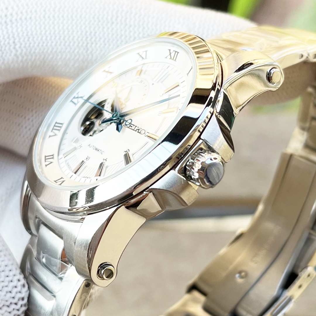 Super-SEIKO Courtyard Empty Series: Stylish, Upgraded, Business Watch with 4R39 Core - 图片 7