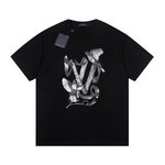 What are the best replica
 Louis Vuitton Clothing T-Shirt Beige Black White Printing Unisex Cotton Short Sleeve