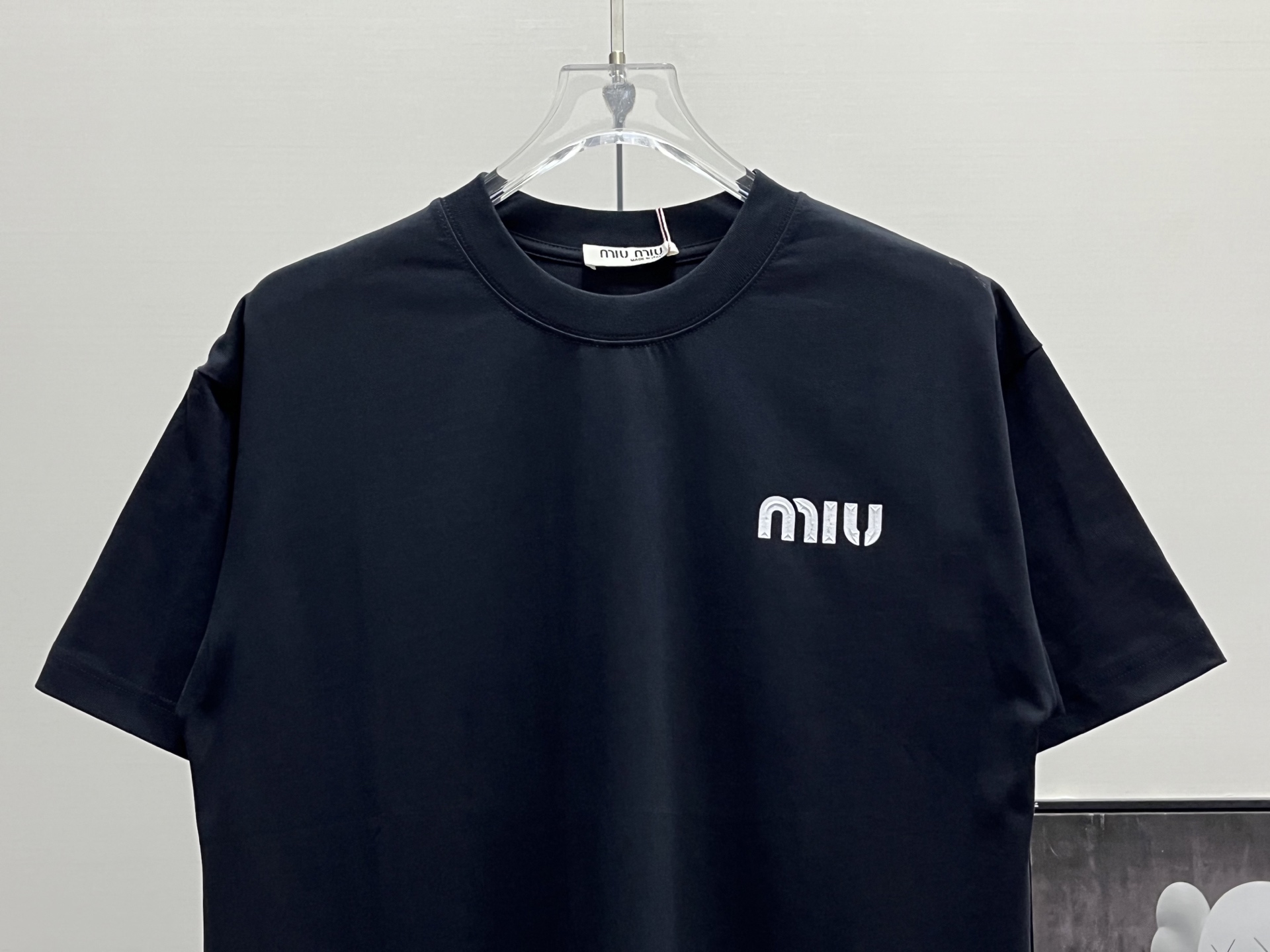 Miumiu/缪缪 25ss 压胶字母Logo短袖T恤