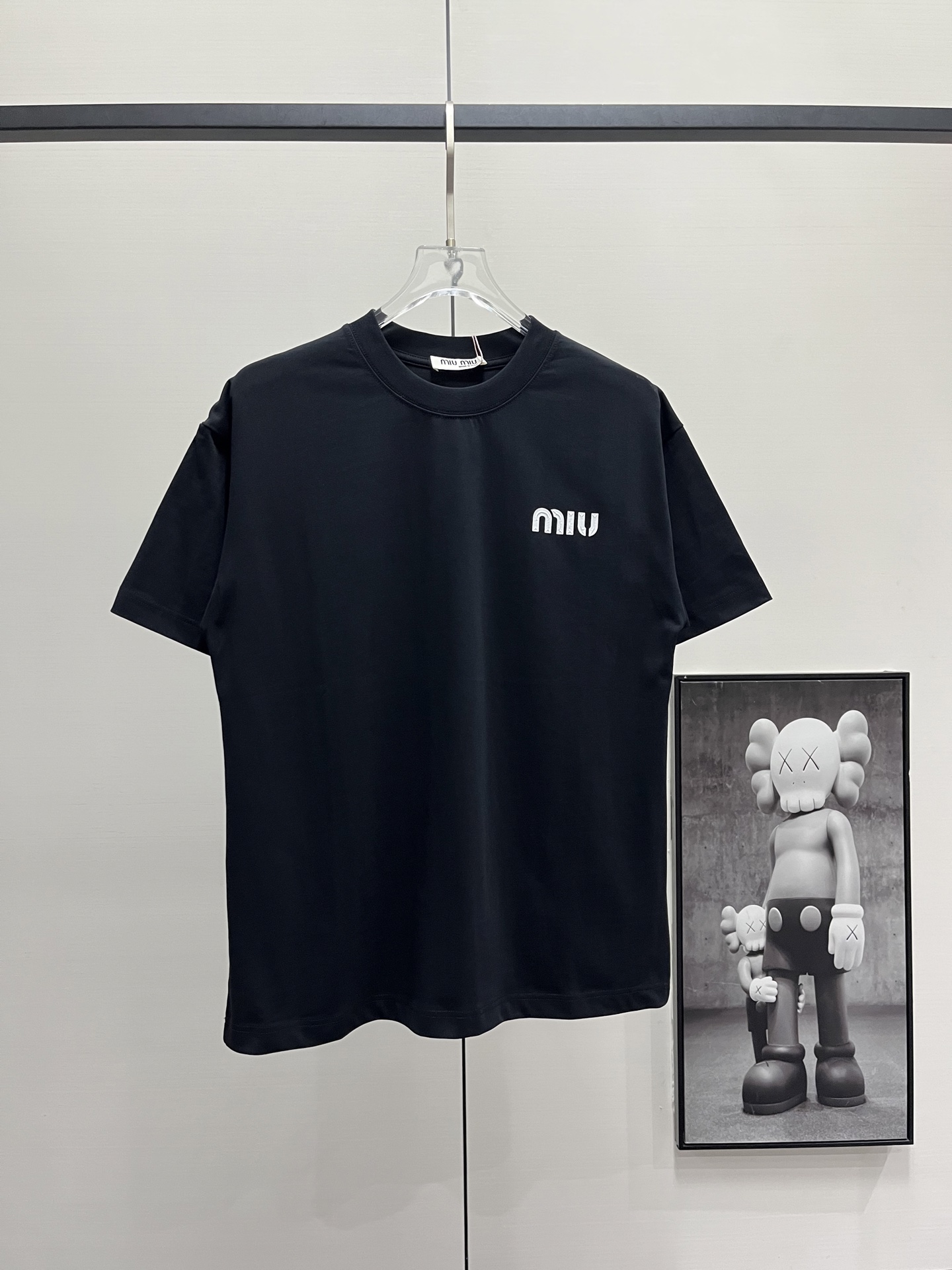 Miumiu/缪缪 25ss 压胶字母Logo短袖T恤