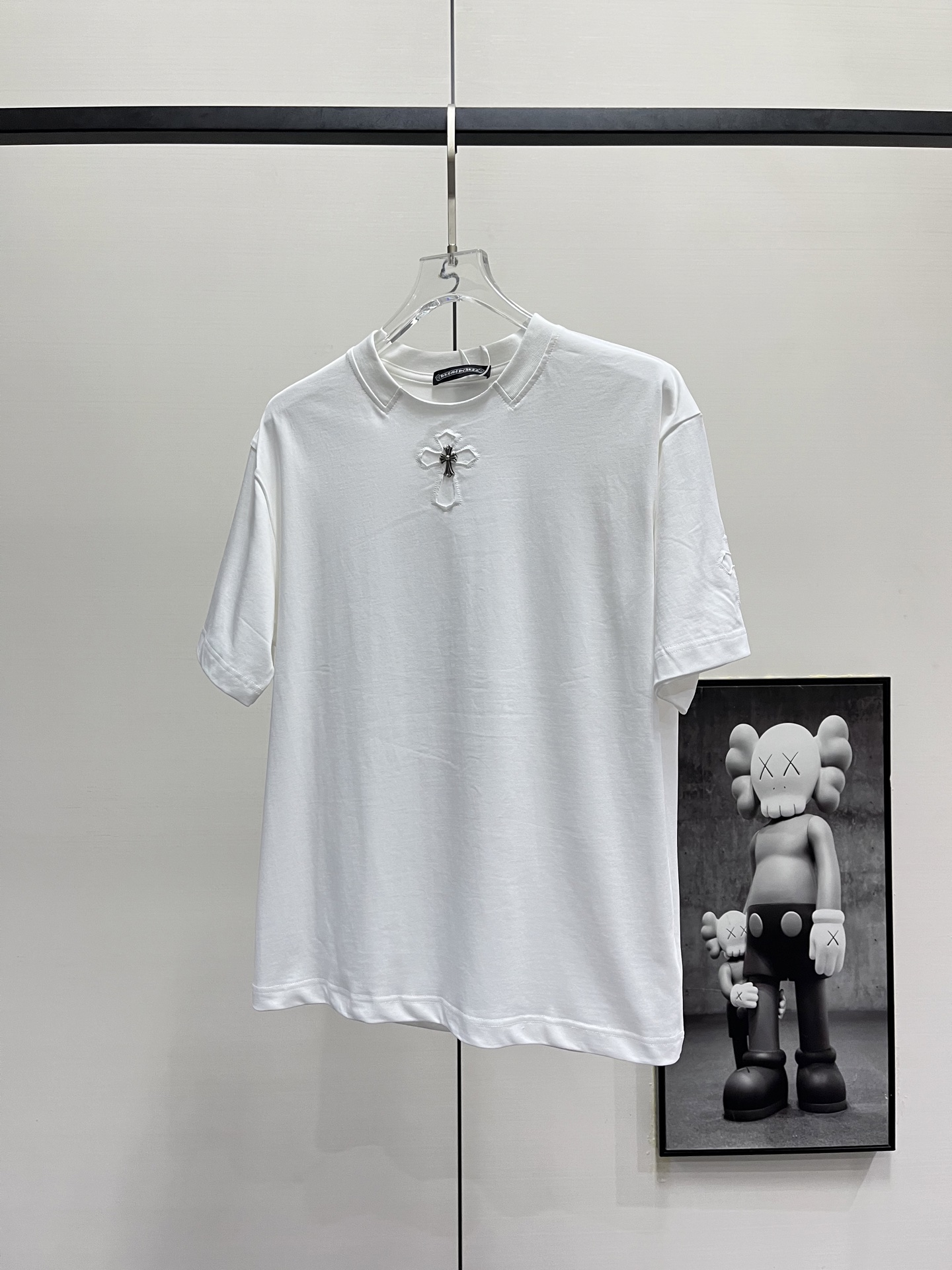ChromeHearts/克罗心 十字架刺绣logo纯棉短袖