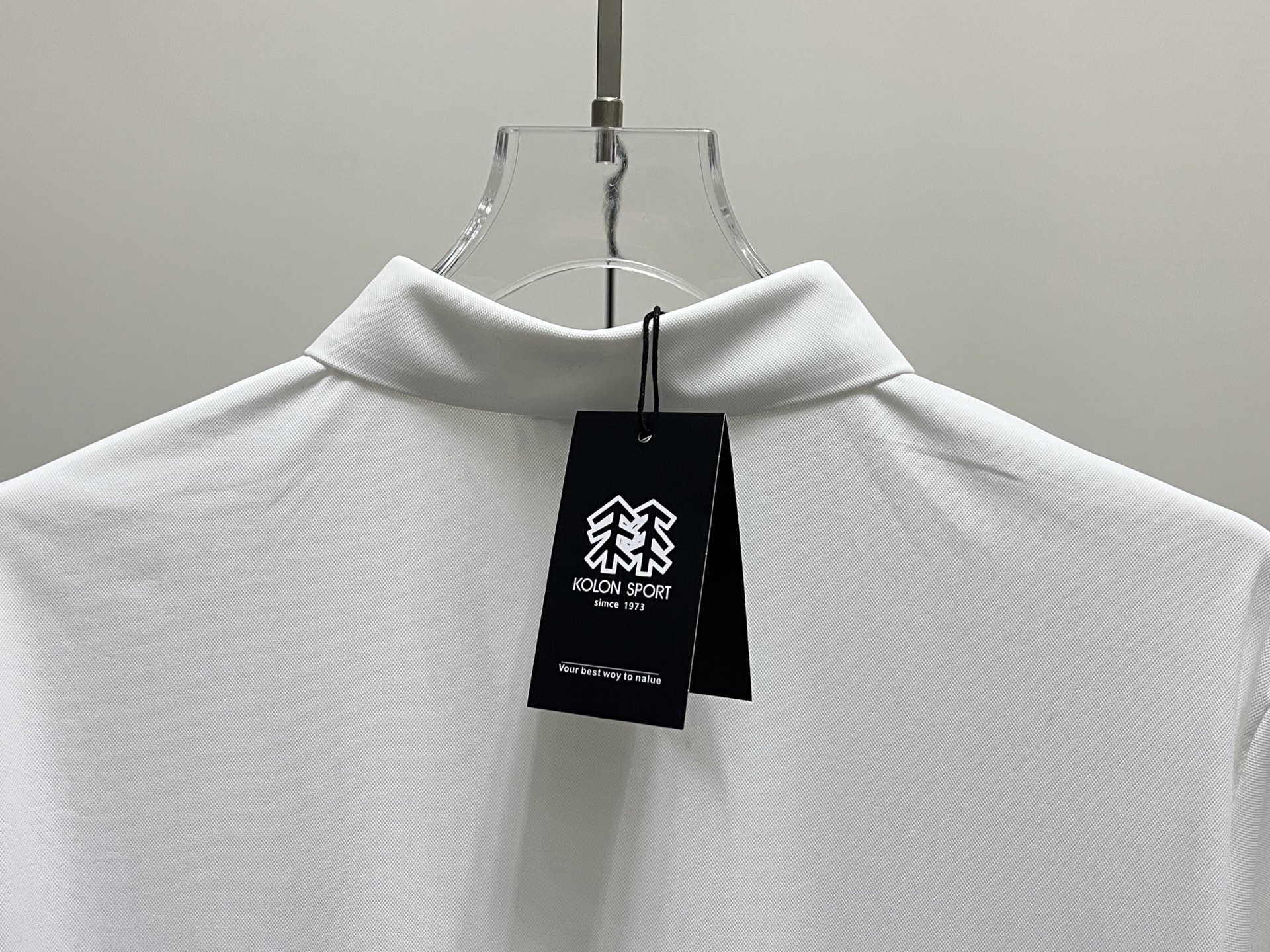 kolon Sport/可隆 SECO系列冰丝速干UPF80+刺绣polo短袖 黑色 白色 卡其色