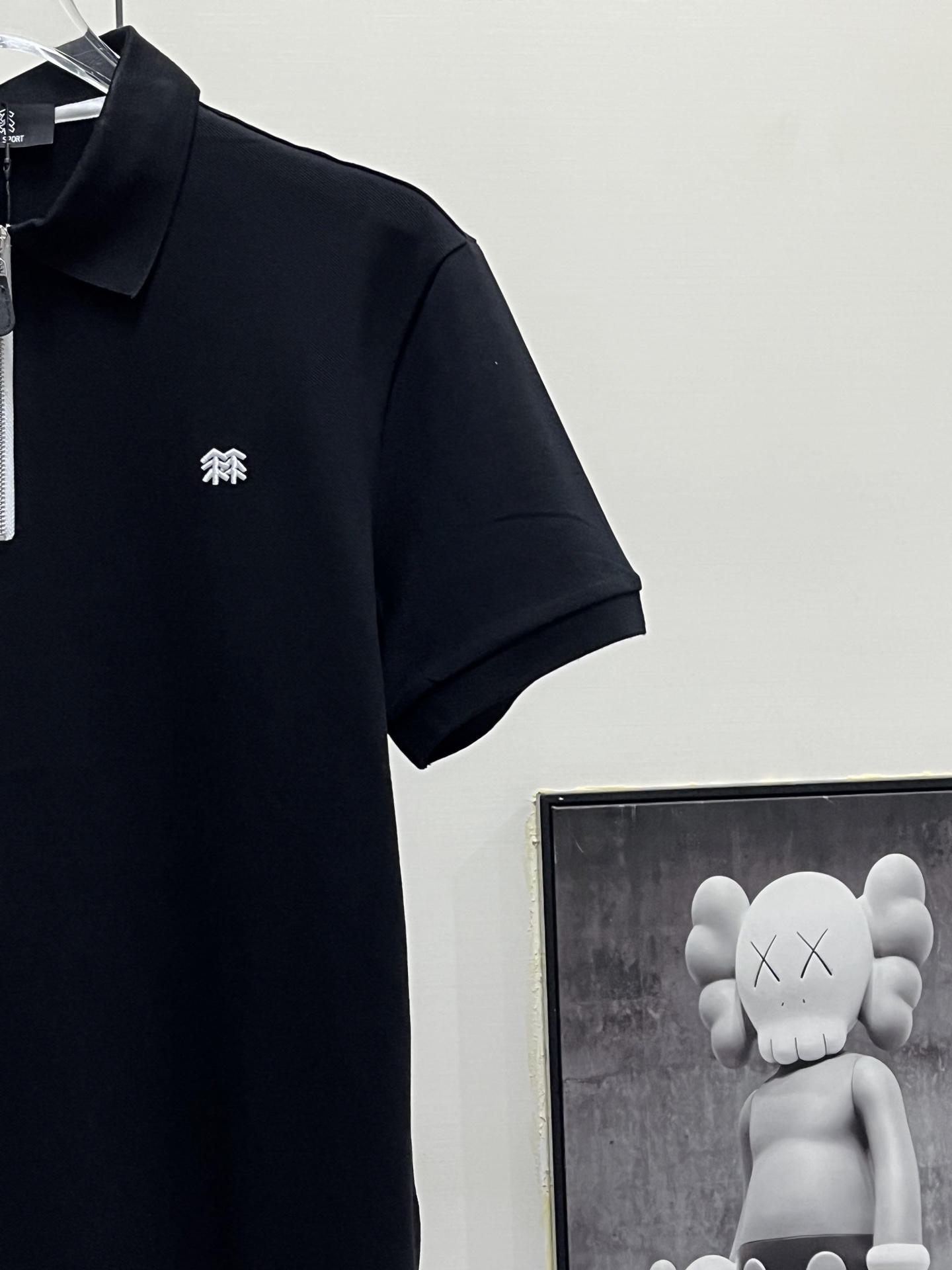 kolon Sport丨可隆拉链刺绣polo短袖 黑色 米白 军绿