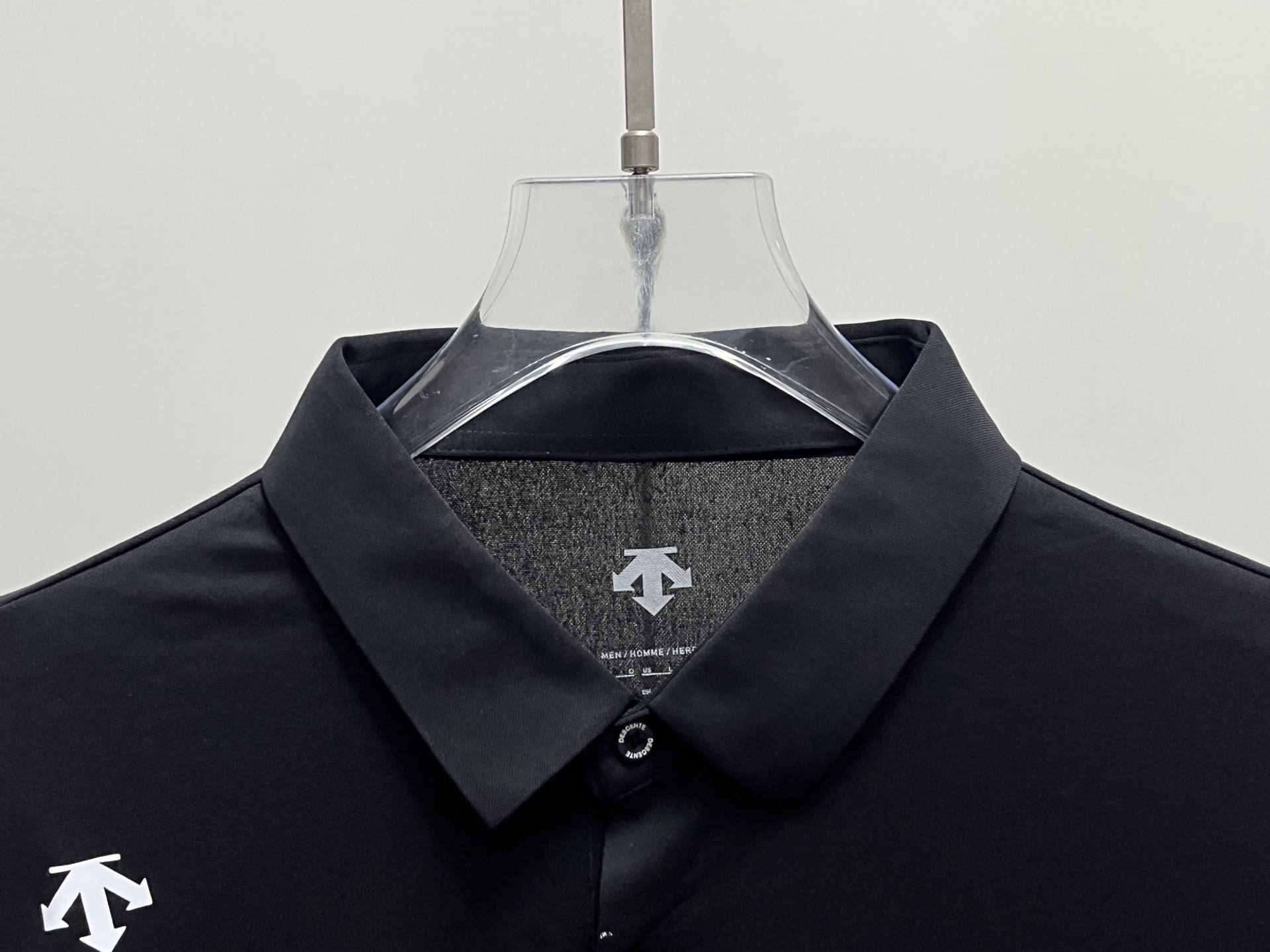 Descente丨迪桑特纯色冰丝速干polo短袖 黑色 抹茶绿