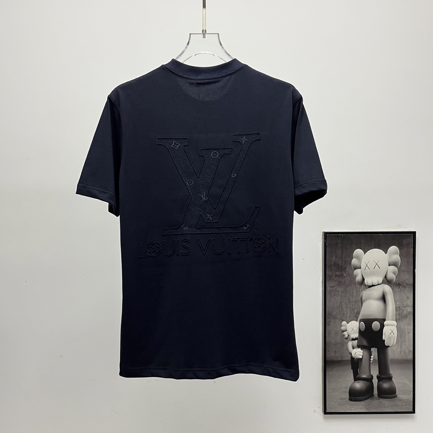 Louis Vuitton/路易威登 25ss 牙刷绣Logo短袖T恤 黑色 粉色-Chinese UA Cheap High Quatity Brand Clothes Bags handbags Sneakers wholesale wholesaler seller from China Factory suppliers Fashion Clothing Shoes best Quality Beautiful Price Louis Vuitton/路易威登 25ss 牙刷绣Logo短袖T恤 黑色 粉色