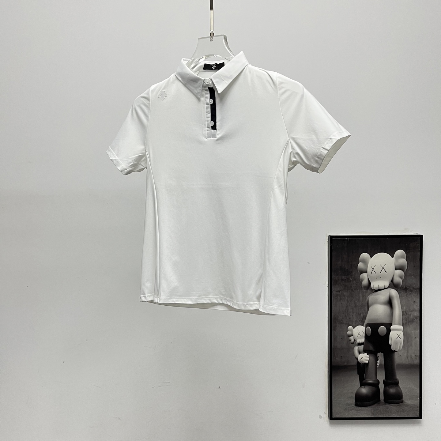 Descente/迪桑特 四色女款纯色polo短袖 黑色 白色 浅绿 浅蓝