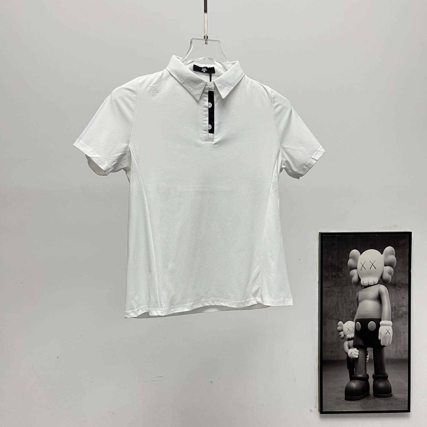 Descente/迪桑特 四色女款纯色polo短袖 黑色 白色 浅绿 浅蓝