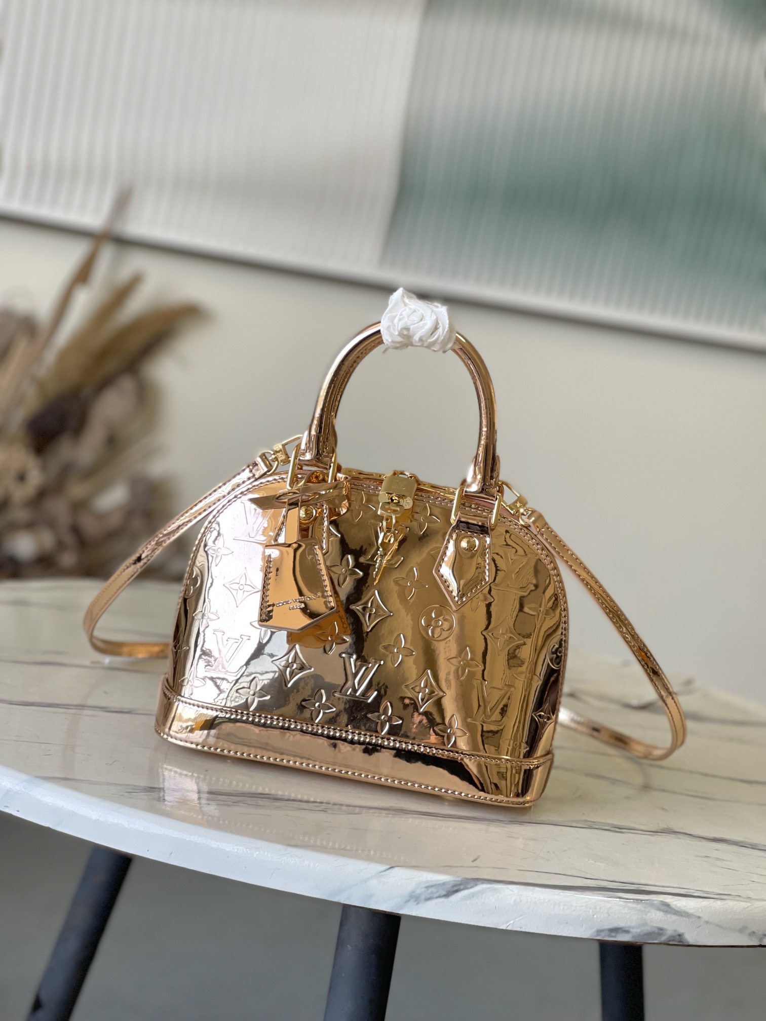 LV Style Beige Canvas Top Handle Bag Lookbook Reference image 1