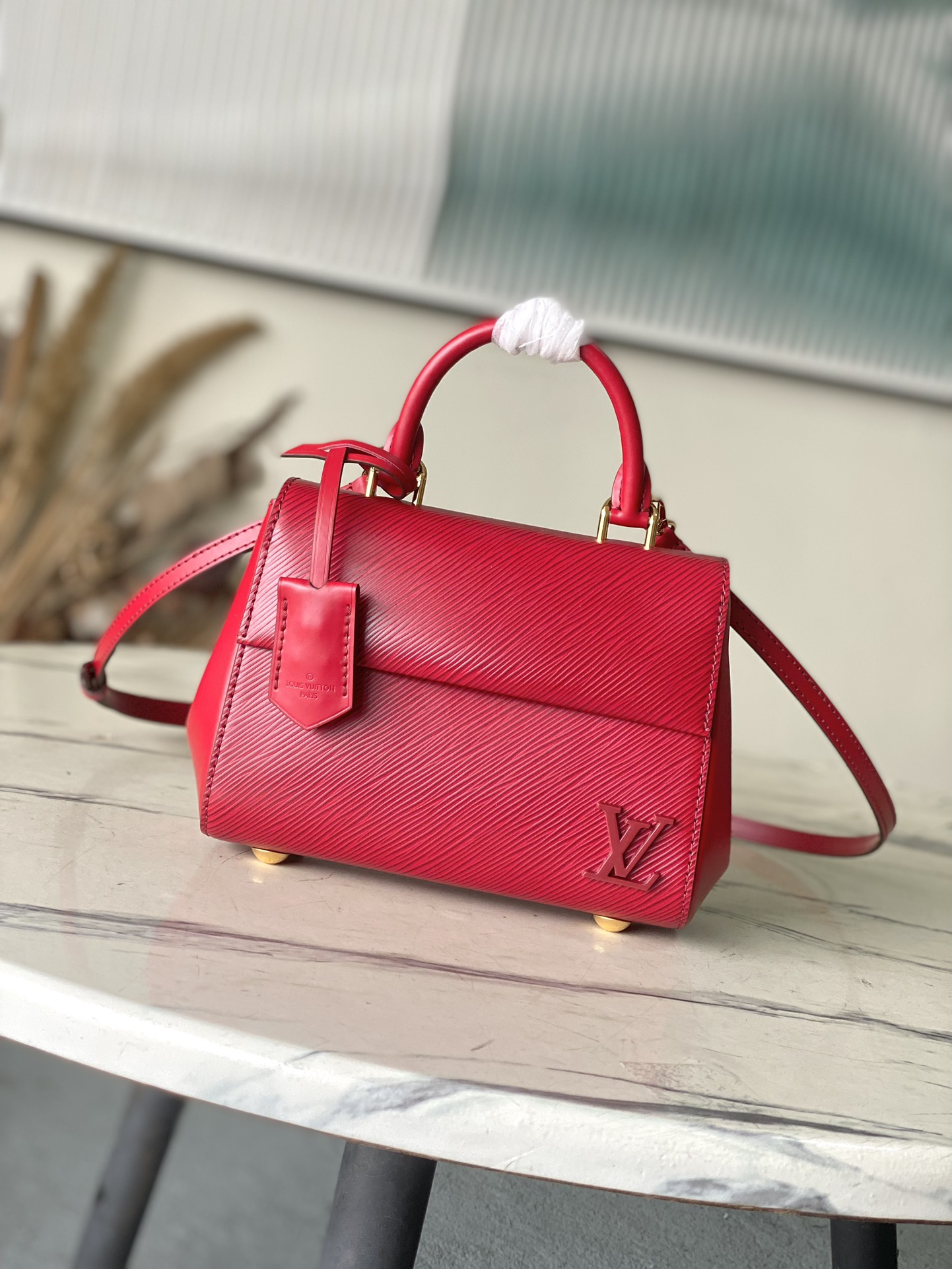 LV Style Beige Leather Shoulder Bag Lookbook Reference image 1
