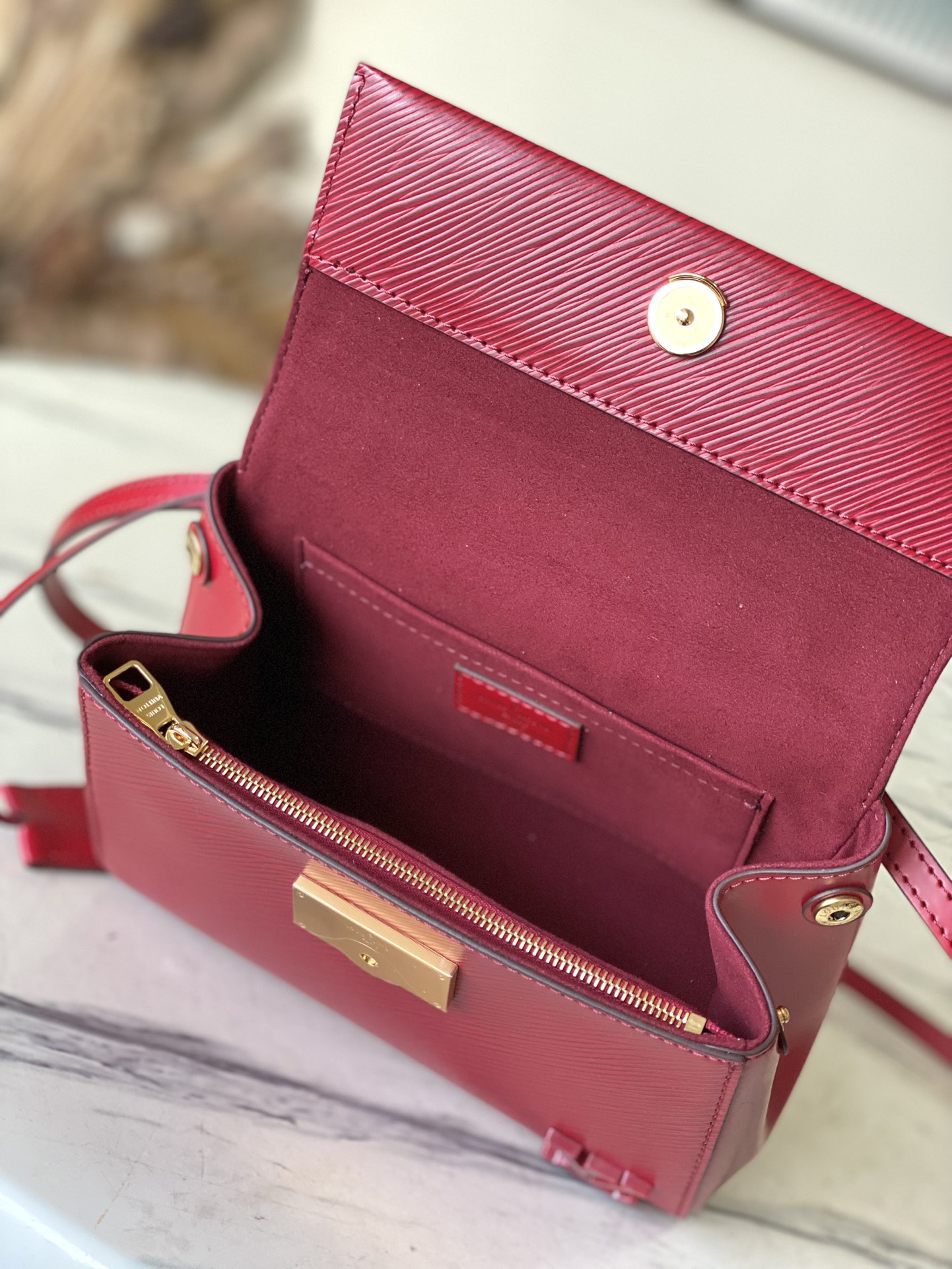 LV Style Beige Leather Shoulder Bag Bags Shoulder Bag detail image 8 from source 759893
