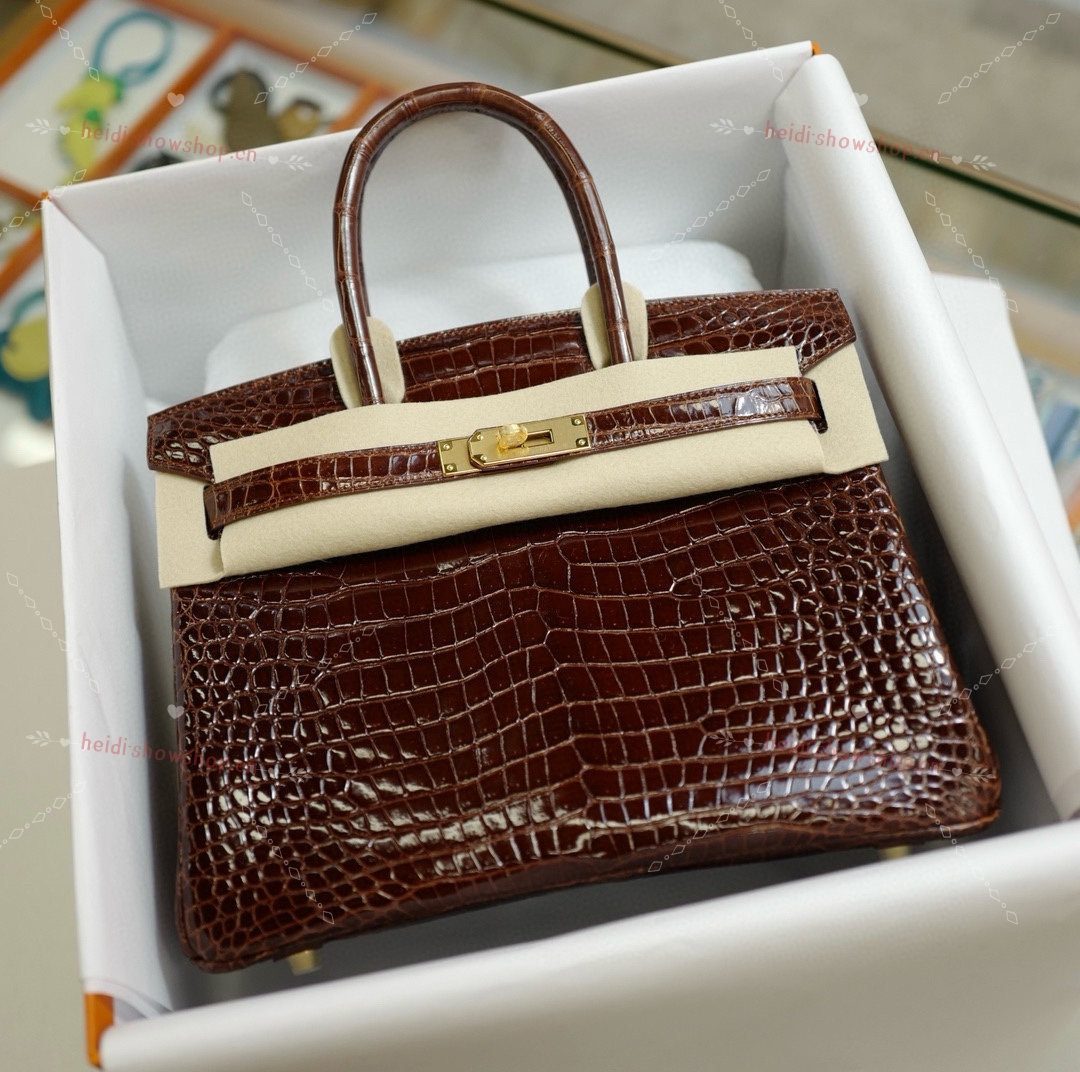 Hermes Birkin Sacos Bolsas Castanho Hardware Dourado