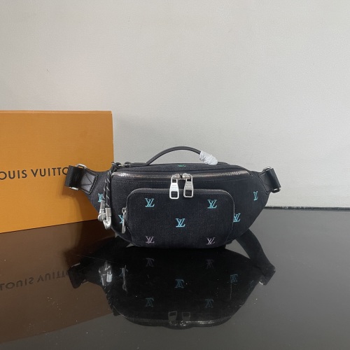 Louis Vuitton Rush Bumbag Blason Denim Black Crossbody Bag 1 Louis Vuitton Rush Bumbag Blason Denim Black Crossbody Bag
