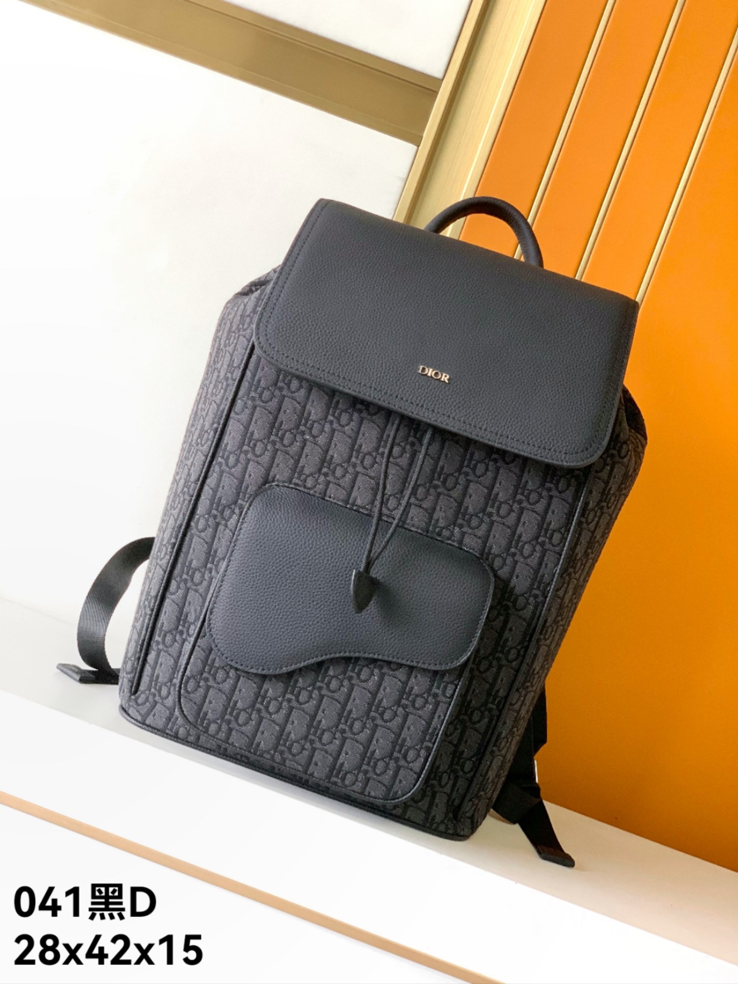 Dior Bags Backpack Black Cowhide Fashion