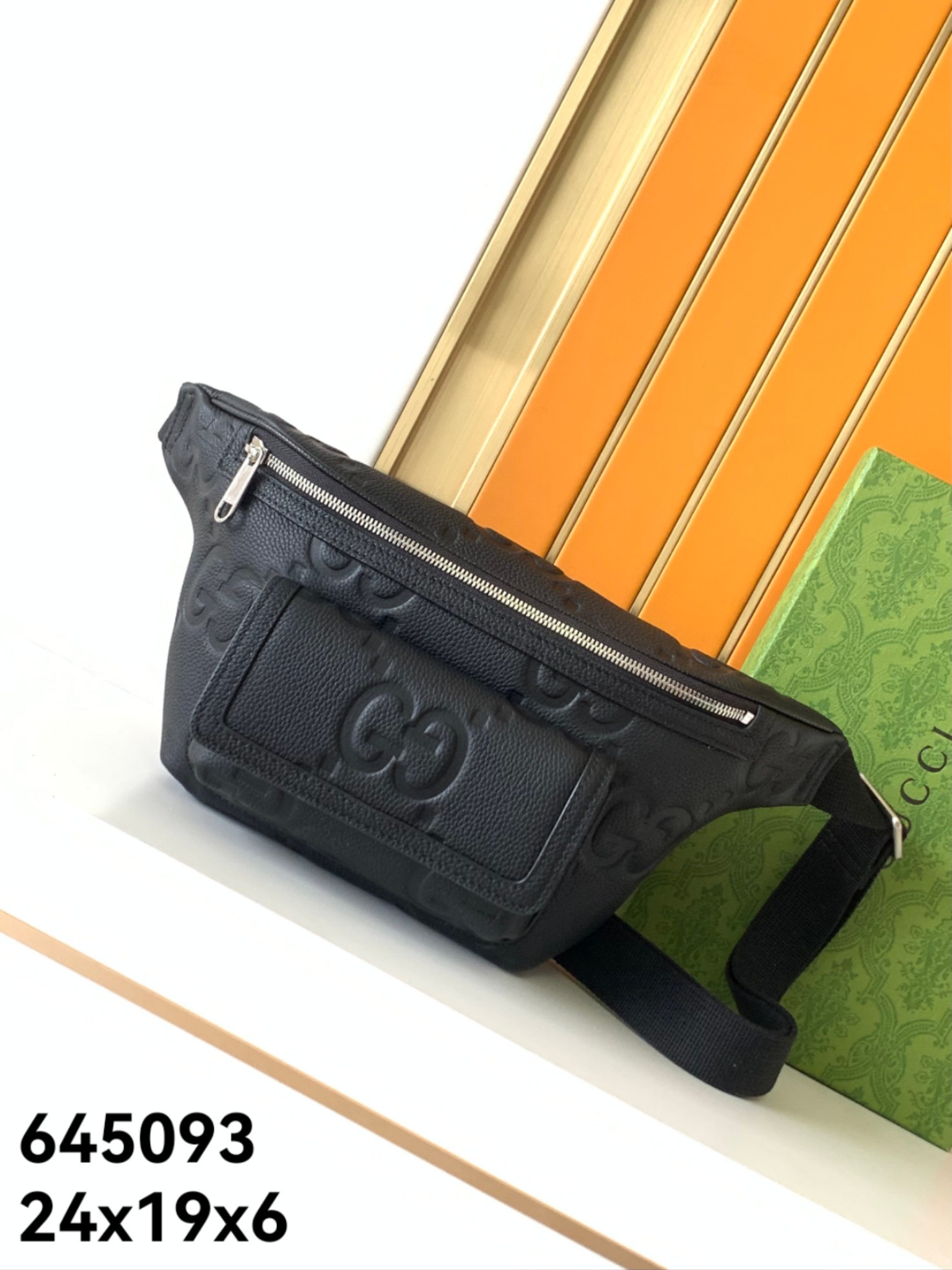 腰包型号:新款#顶级原单货古奇GUCCI专柜流行款,新款牛皮压大G新款,高端大气,时尚有品味,手感好厚度