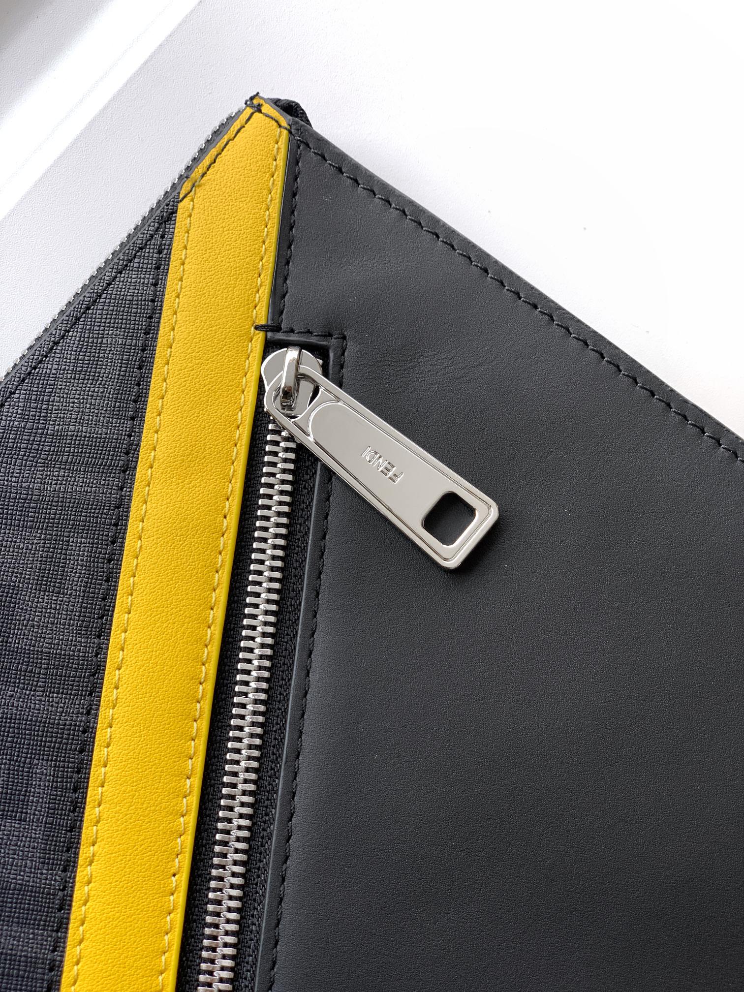 Fendi 手包型号： 1176#黑色 货 休闲 手拿包流行款 高端 有品味 专用高端头层牛皮