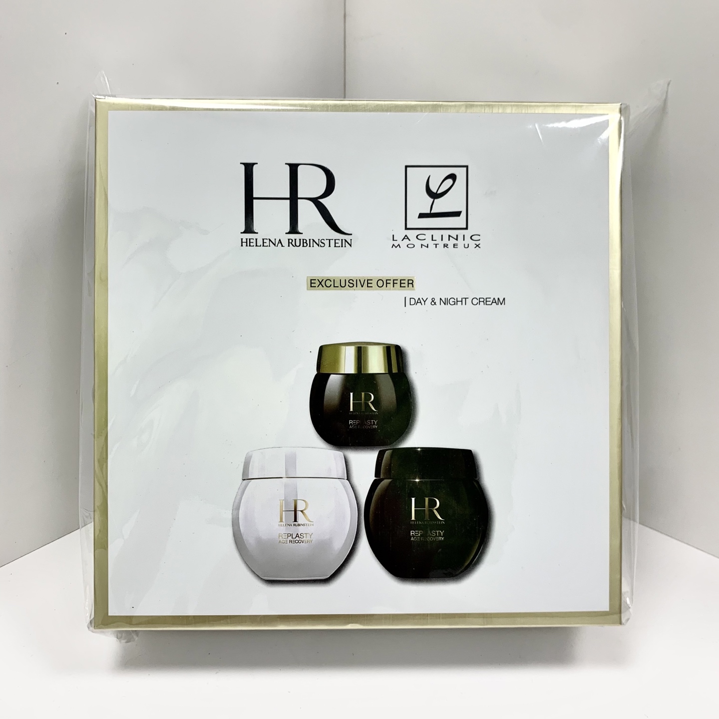 90! (Nota en el pedido: Set de 3 piezas de crema para ojos Bicéfalo negro y blanco versión antigua) Versión antigua HR …