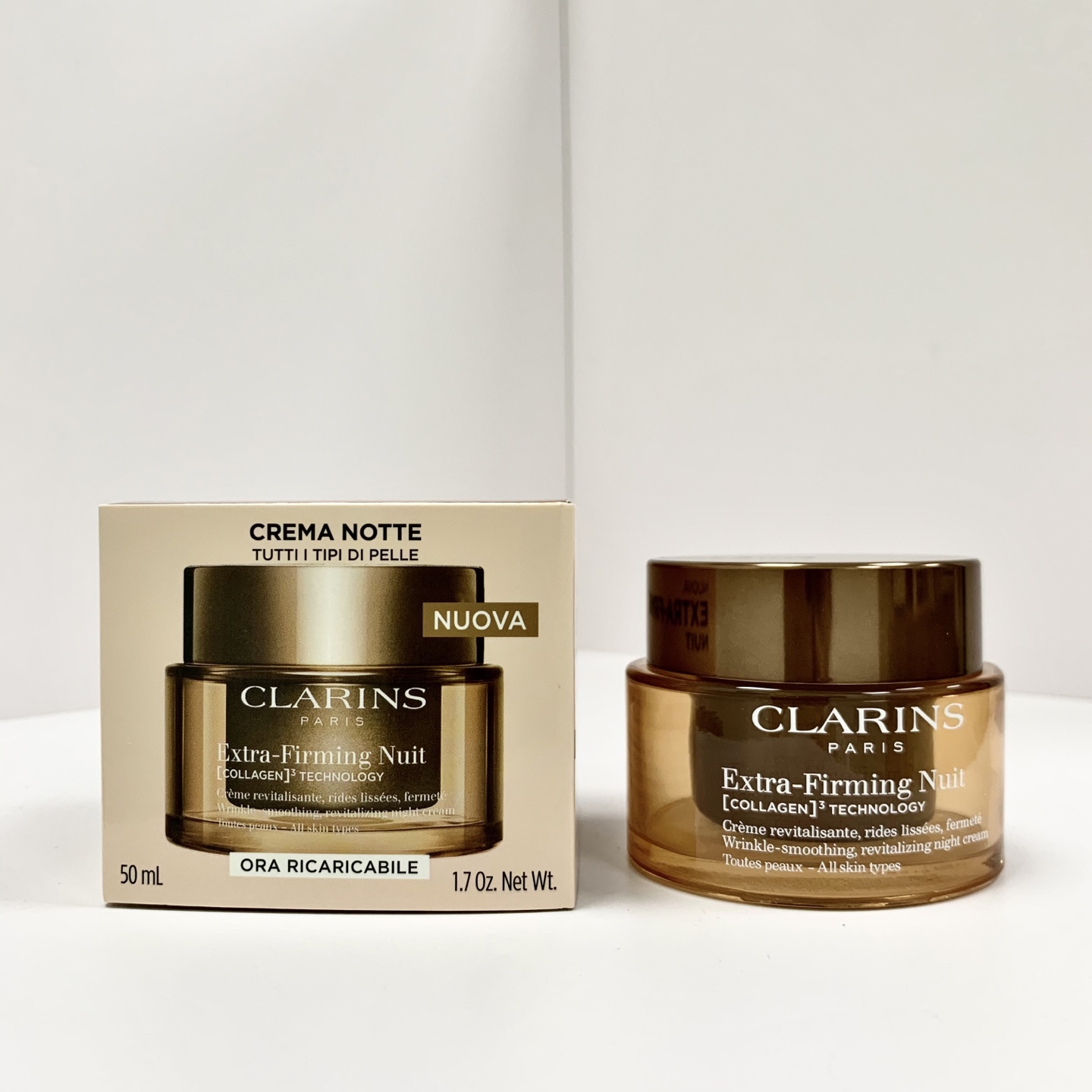 Clarins Extra-Firming Nuit Cream - Revitalizing Night Cream for All Skin Types 2 i1748871653335 7149 0 0