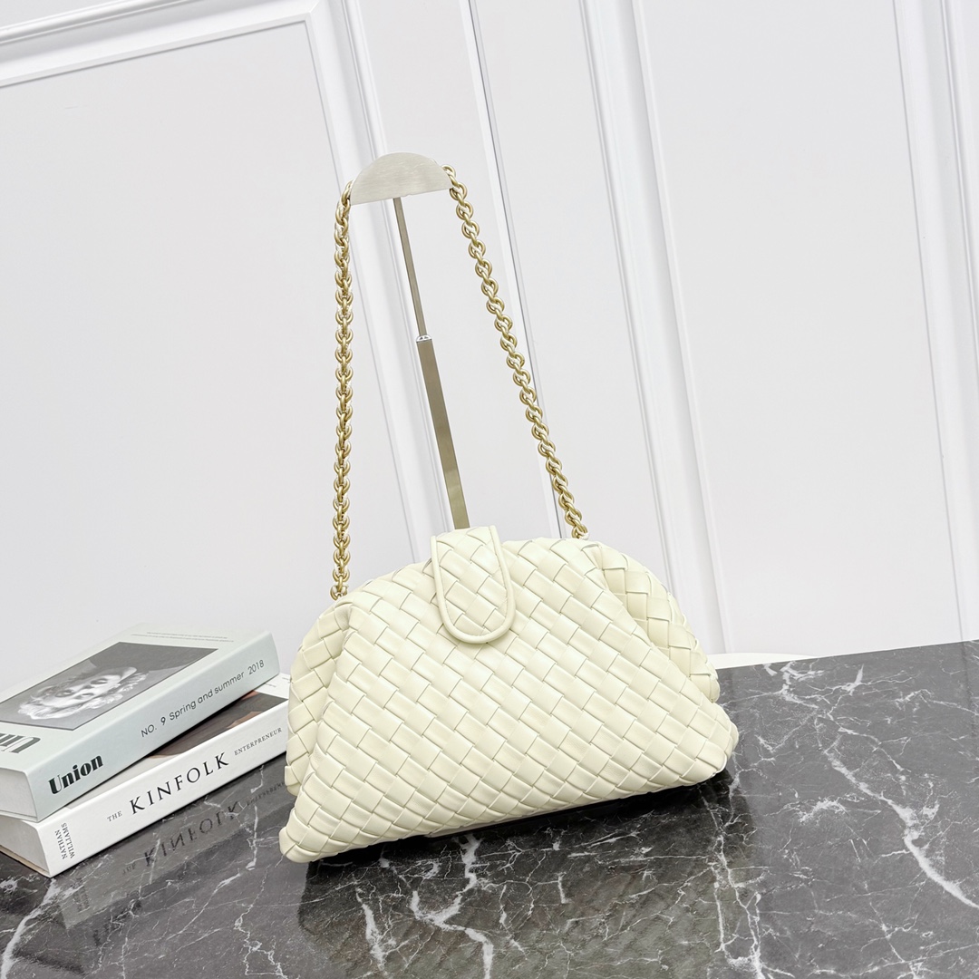 Bottega Veneta LAUREN CLUTCH плетёный клатч на цепочке